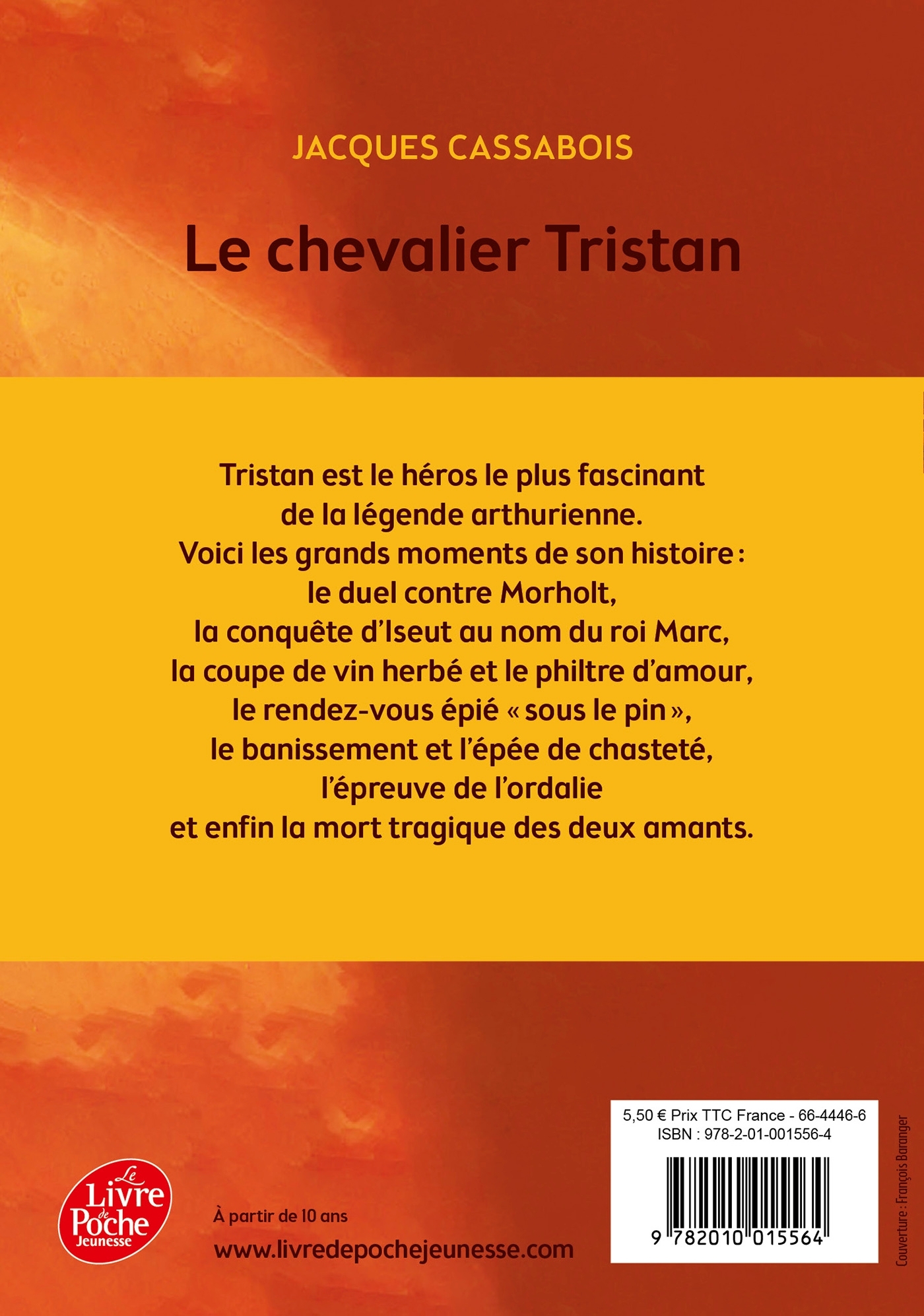 Le chevalier Tristan - Jacques Cassabois - POCHE JEUNESSE