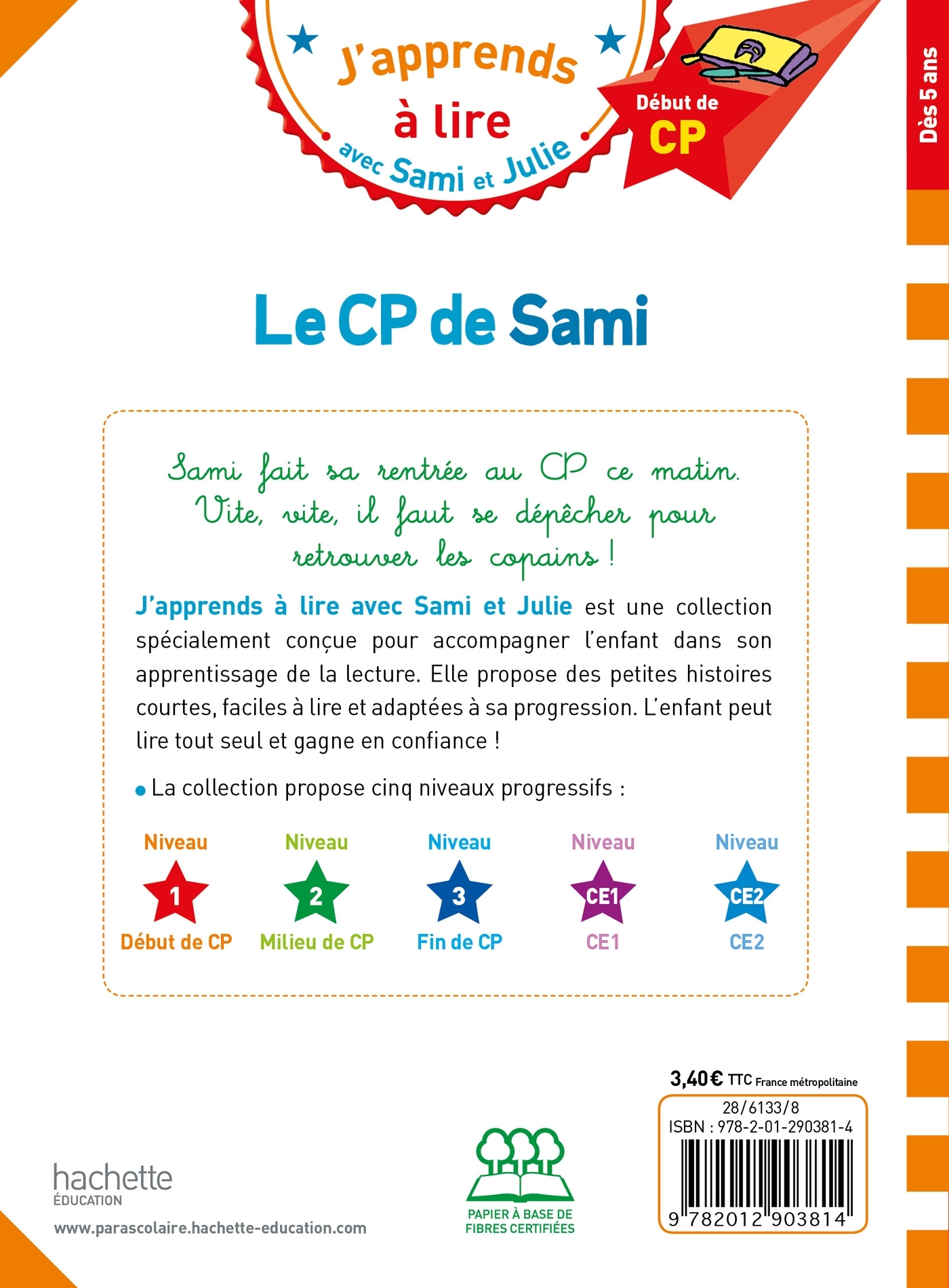 Sami et Julie CP Niveau 1 Le CP de Sami - Thérèse Bonté - HACHETTE EDUC