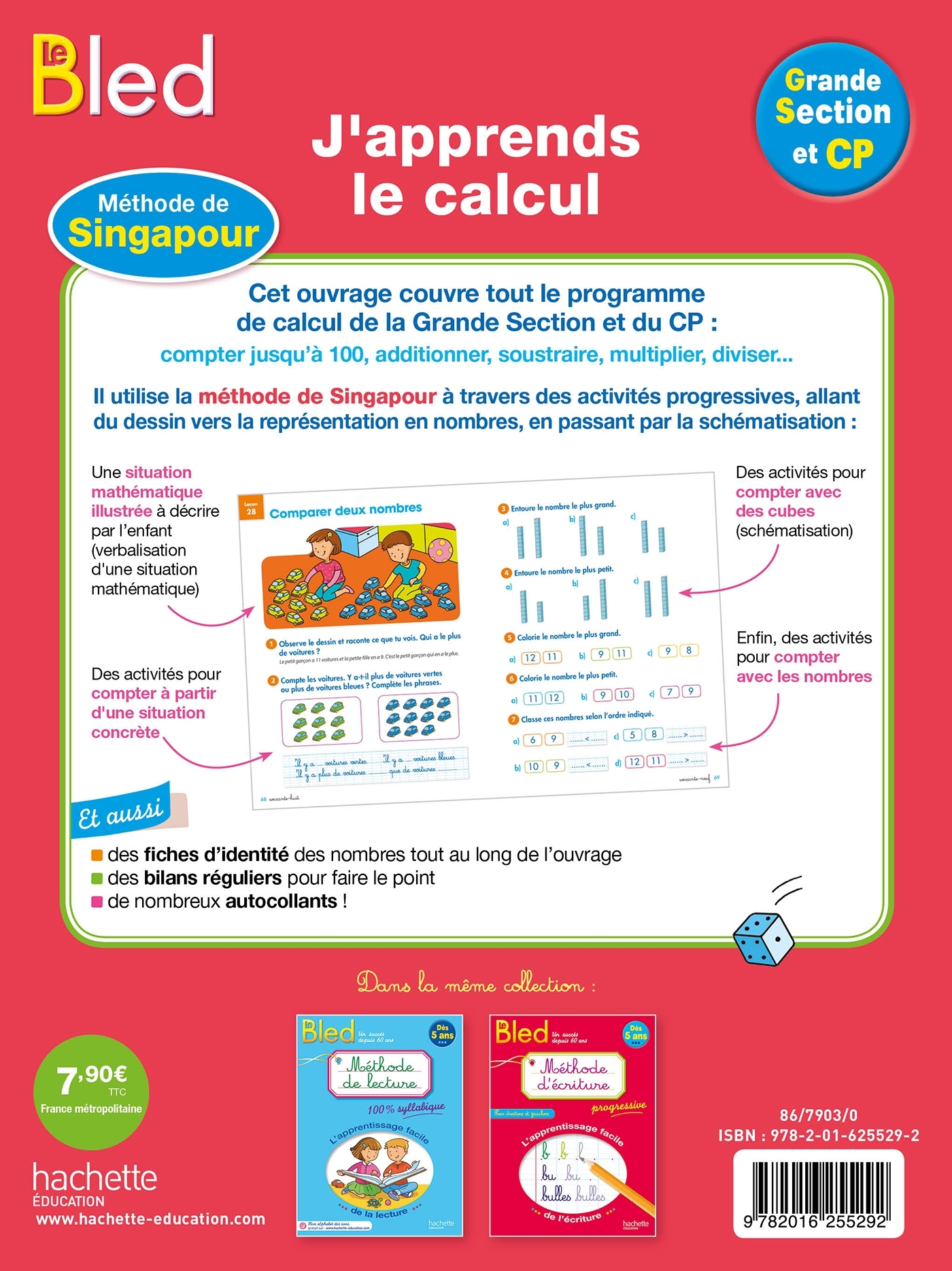 BLED - J'apprends le calcul avec la pédagogie de Singapour - Christelle Prince - HACHETTE EDUC