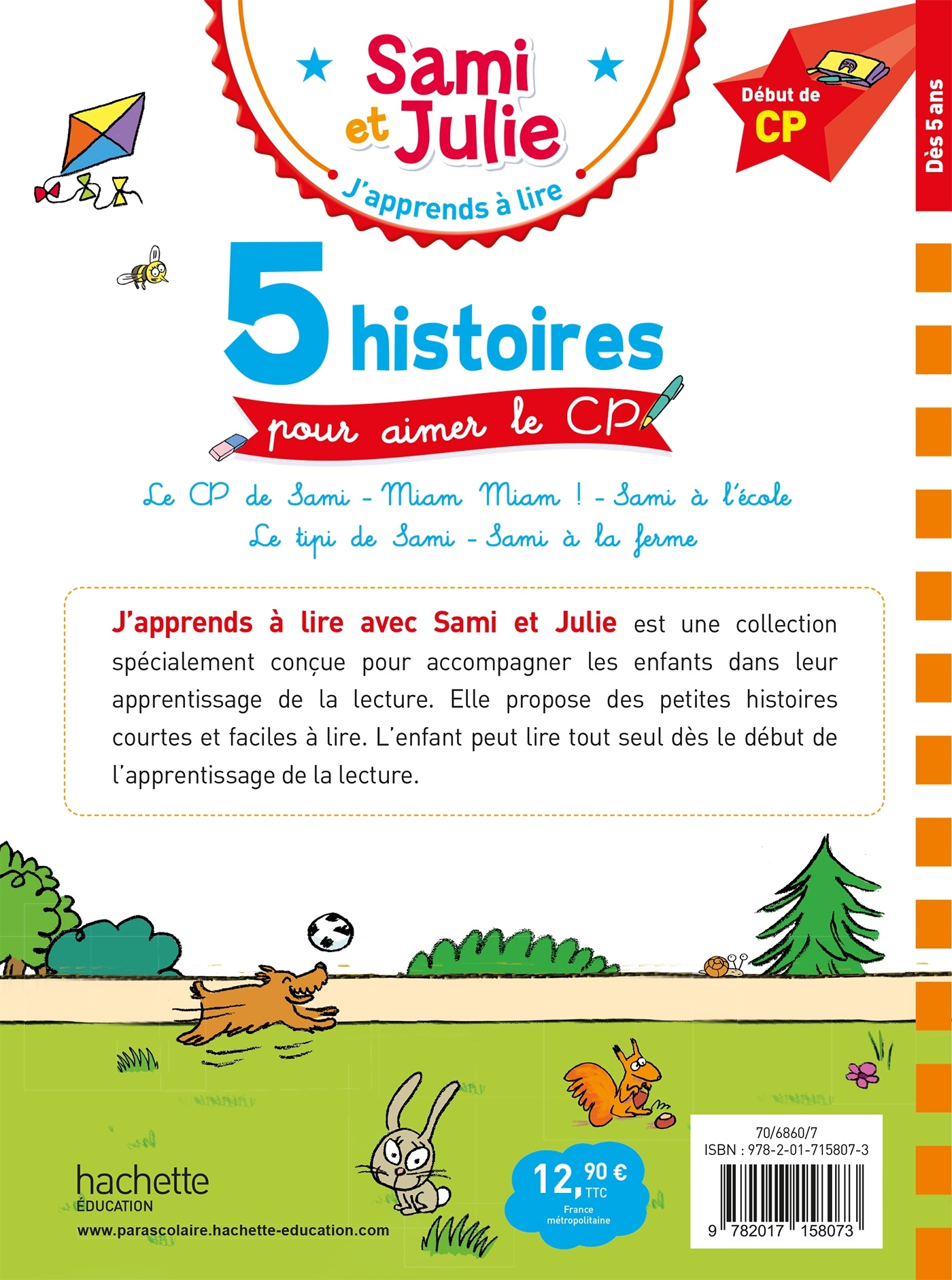 Sami et Julie CP Niveau 1 - 5 histoires pour aimer le CP - Emmanuelle Massonaud - HACHETTE EDUC