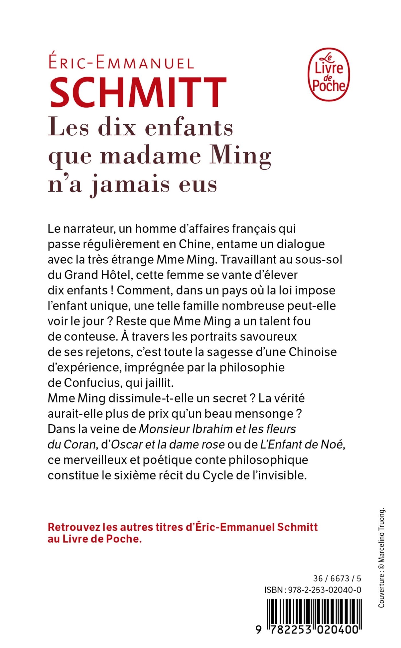 Les Dix enfants que Madame Ming n'a jamais eus - Éric-Emmanuel Schmitt - LGF