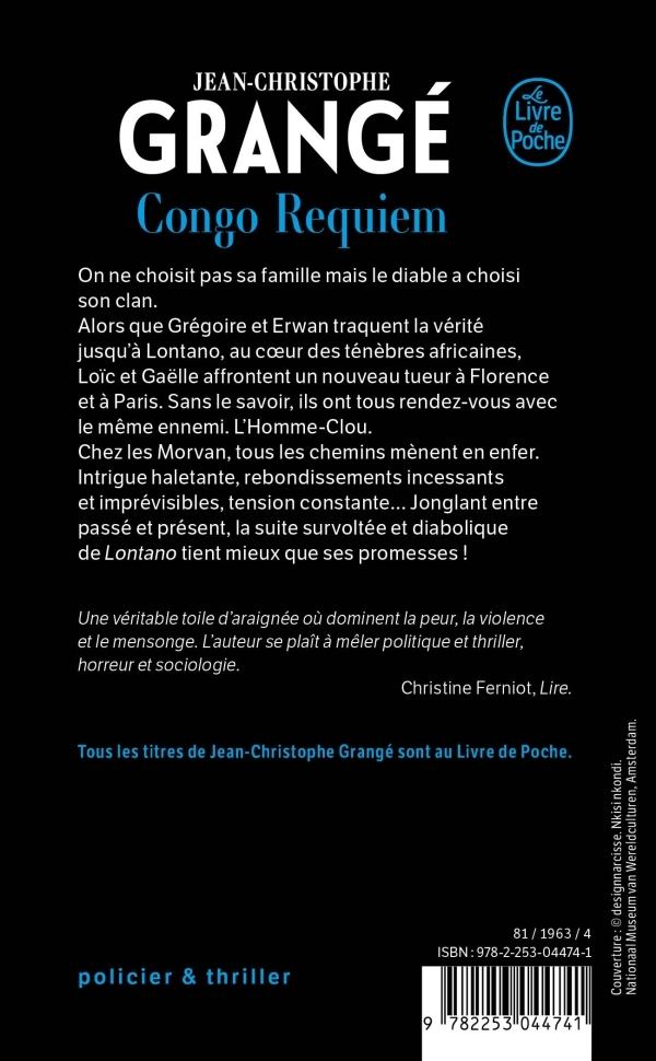 Congo Requiem - Jean-Christophe Grangé - LGF