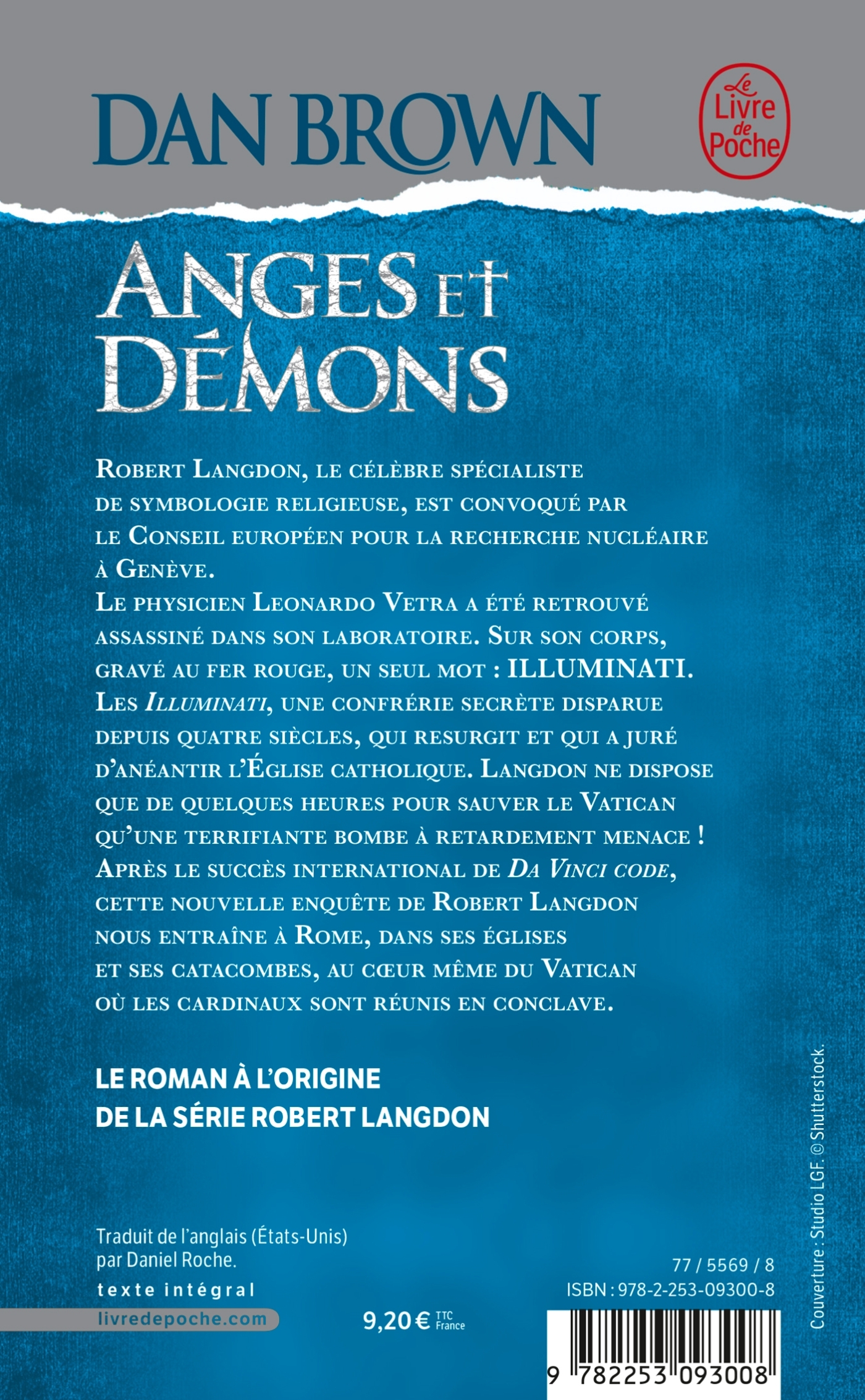 Anges et démons - Dan Brown - LGF