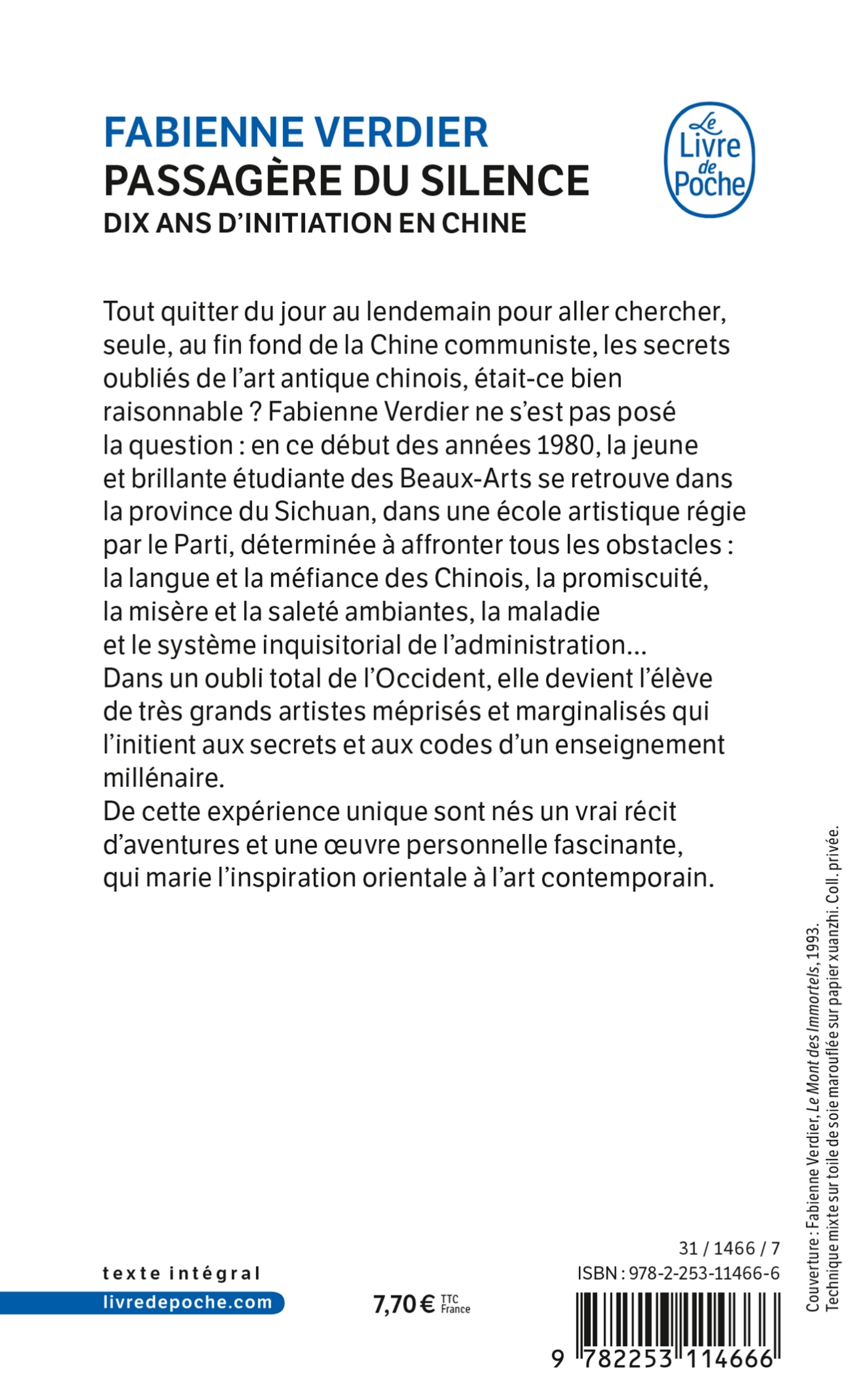 La Passagère du silence - Fabienne Verdier - LGF