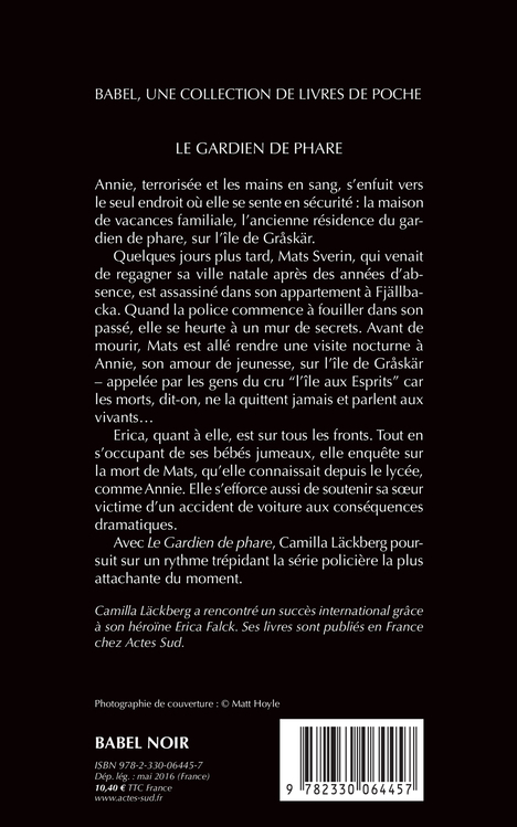 Le Gardien de phare - Camilla Läckberg - ACTES SUD