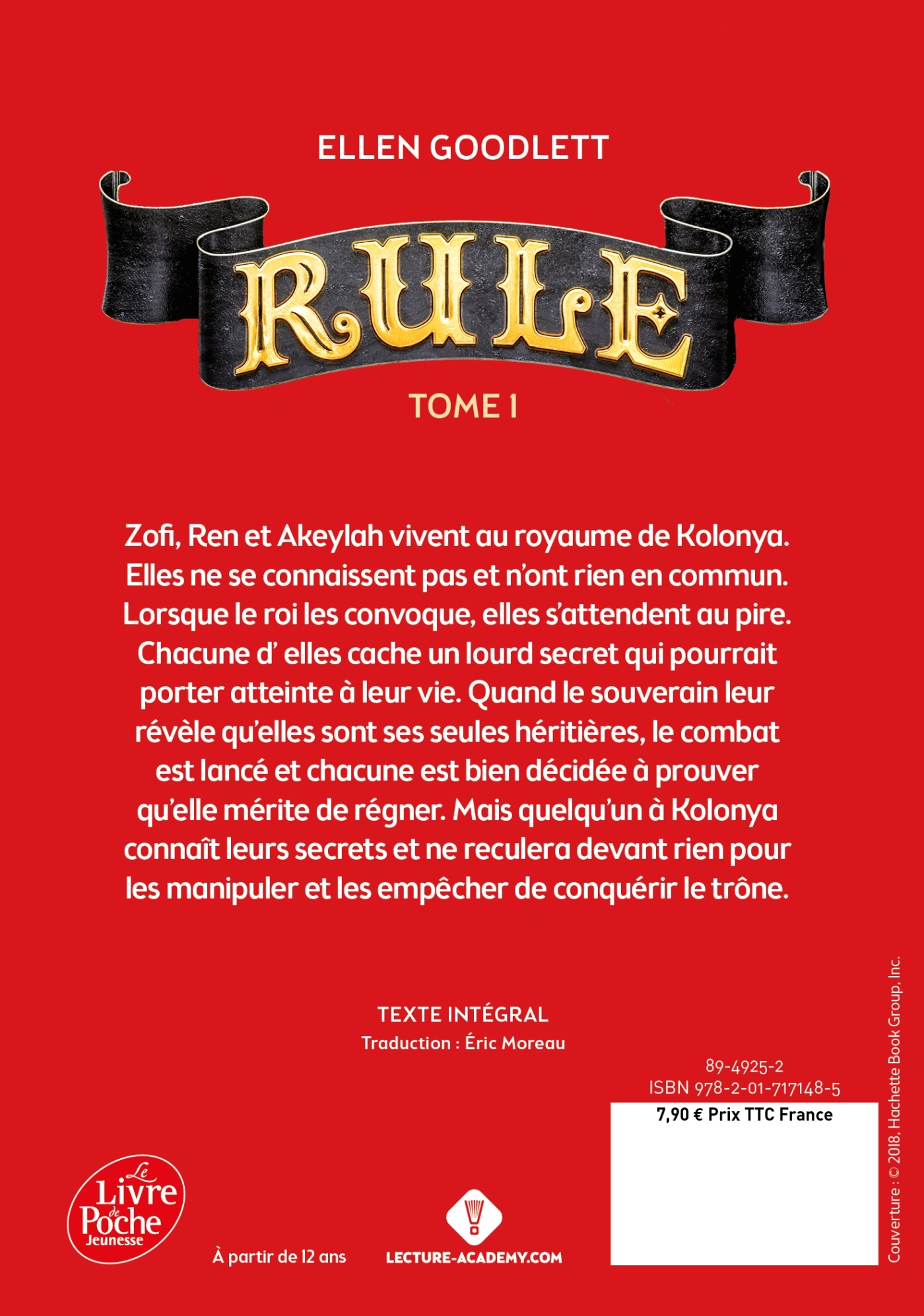 RULE - T01 - RULE - Éric Moreau - POCHE JEUNESSE