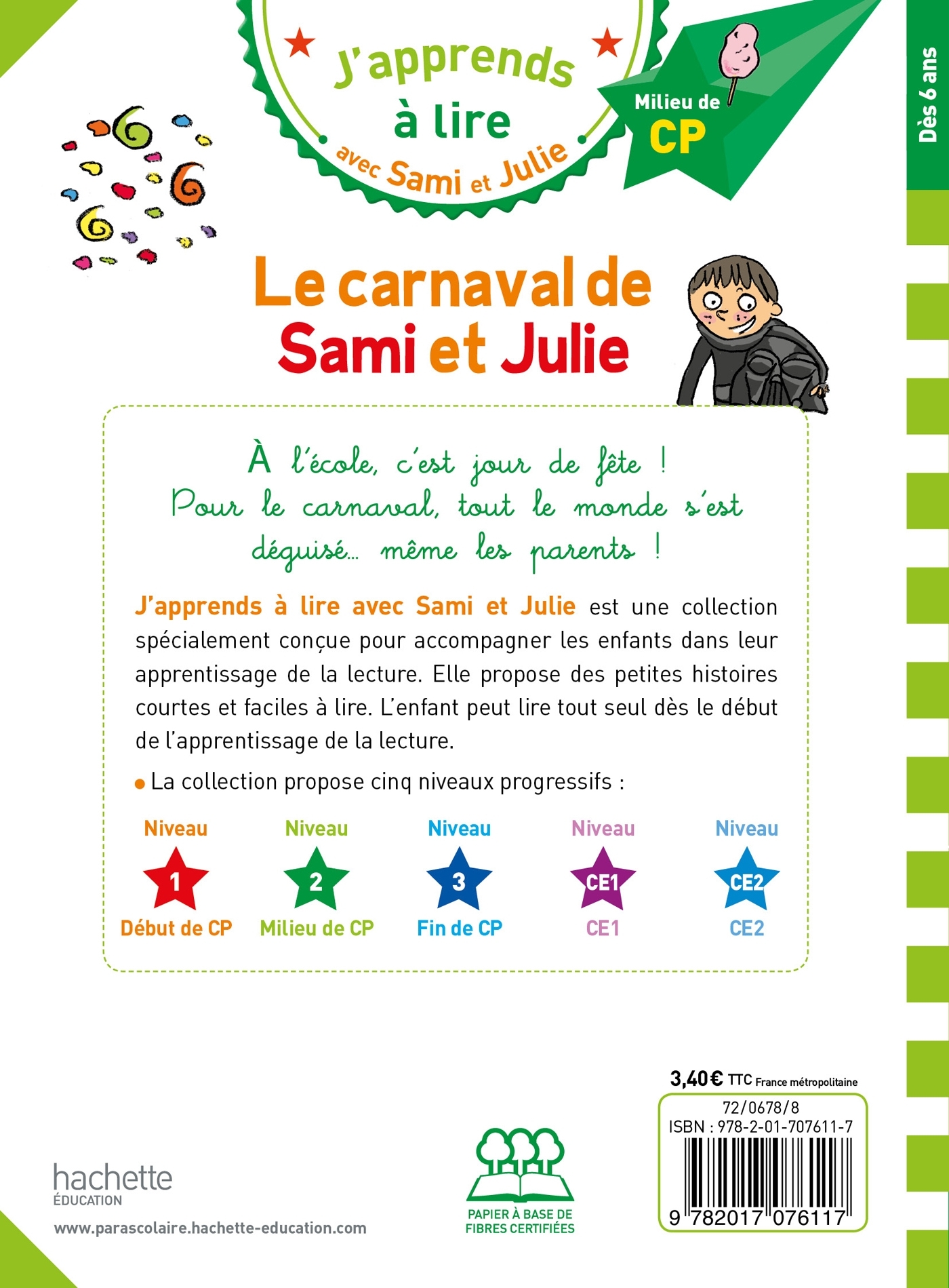 SAMI ET JULIE CP NIVEAU 2 LE CARNAVAL DE SAMI ET JULIE - Thérèse Bonté - HACHETTE EDUC