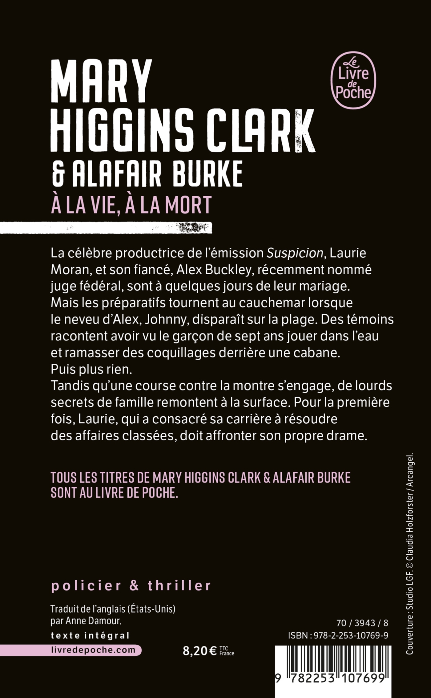 À la vie, à la mort - Mary Higgins Clark - LGF