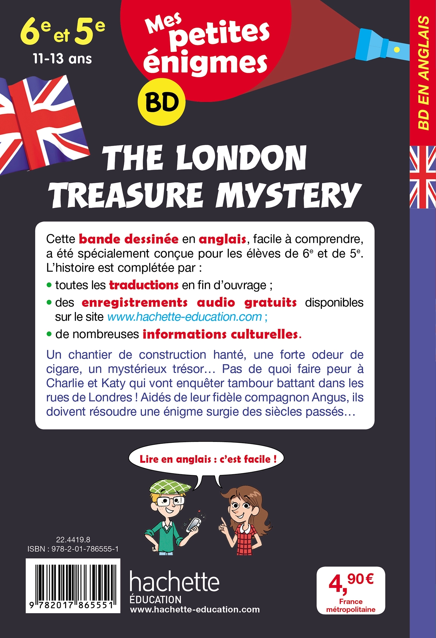 THE LONDON TREASURE MYSTERY - MES PETITES ENIGMES 6E/5E - CAHIER DE VACANCES 2022 - Joanna Le May - HACHETTE EDUC