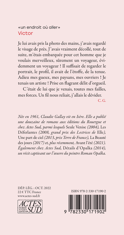 VICTOR - Claudie Gallay - ACTES SUD