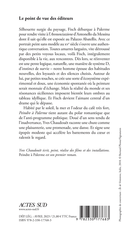 PEINDRE A PALERME - Yves Chaudouët - ACTES SUD