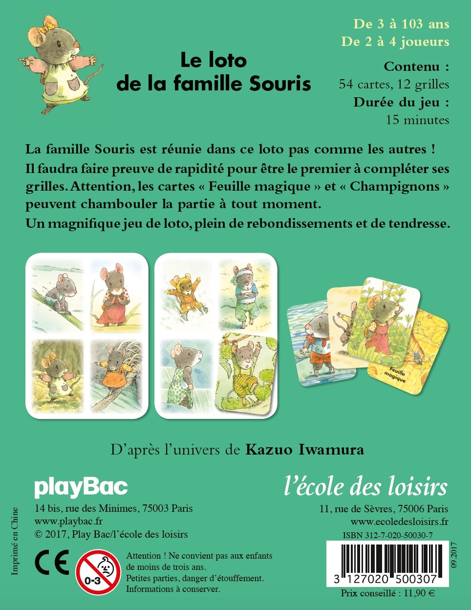 LE LOTO DE LA FAMILLE SOURIS - KAZUO IWAMURA - EDL