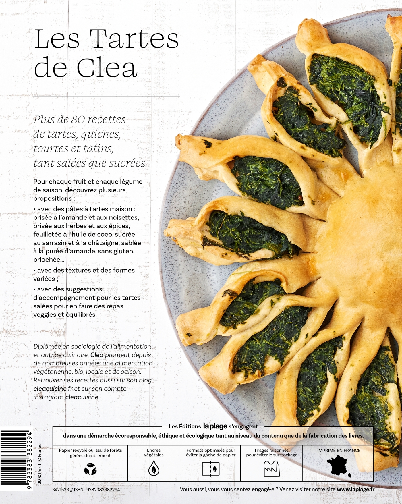 Les tartes de Cléa - Sucrées et salées -  Clea - LA PLAGE