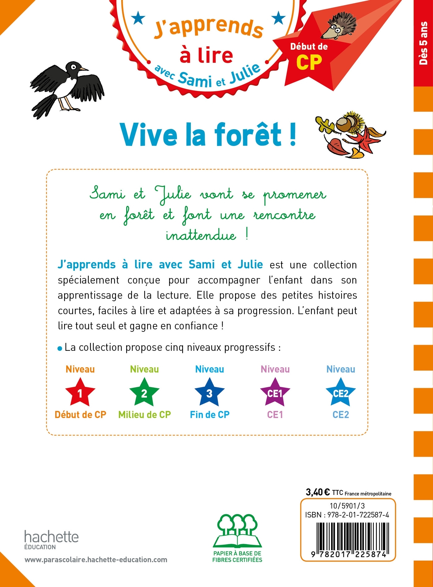 SAMI ET JULIE CP NIVEAU 1 VIVE LA FORET ! - Thérèse Bonté - HACHETTE EDUC