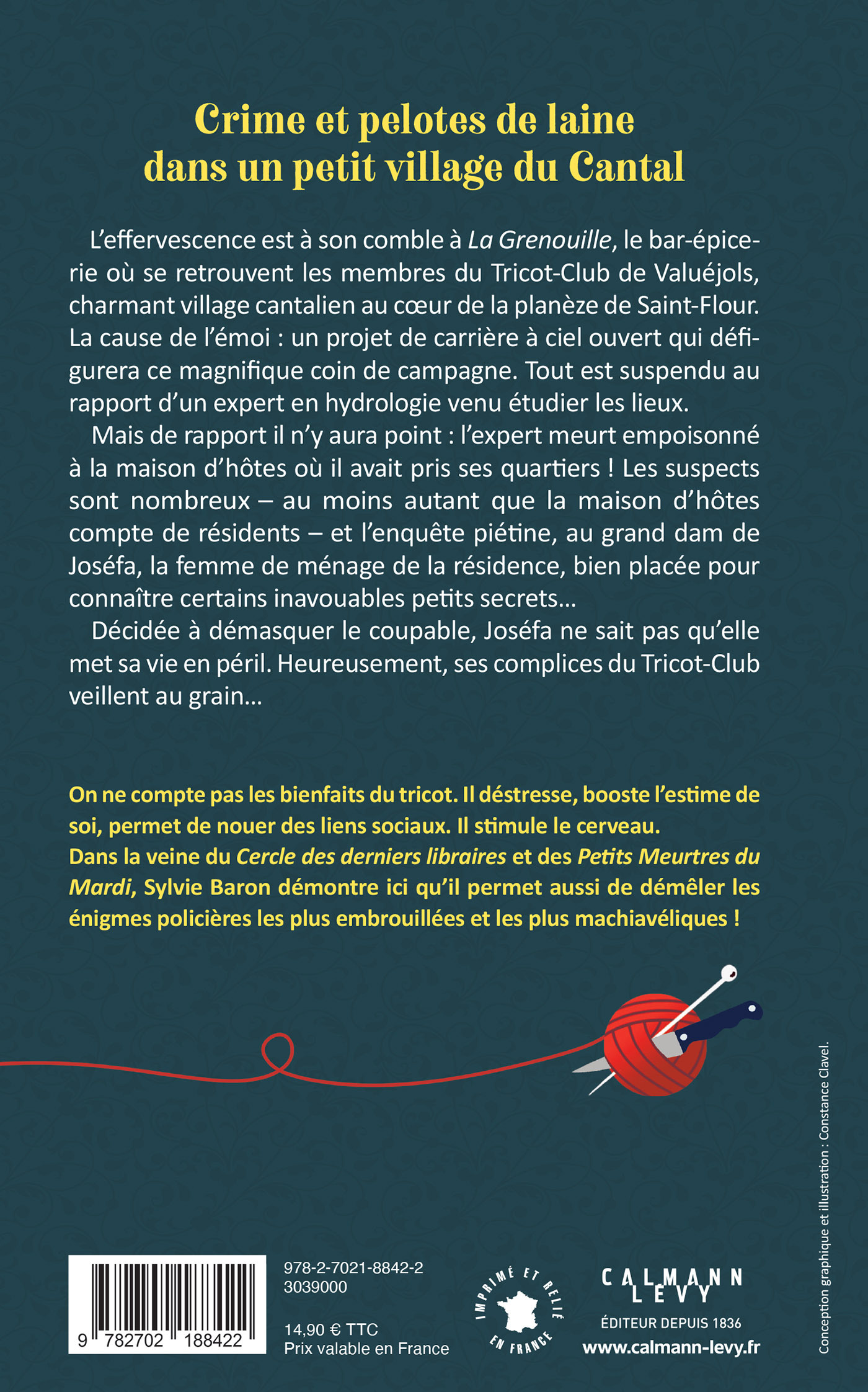 LES PETITS MEURTRES DU TRICOT-CLUB, TOME 1 - UN HOTE BIEN ENCOMBRANT - Sylvie Baron - CALMANN-LEVY