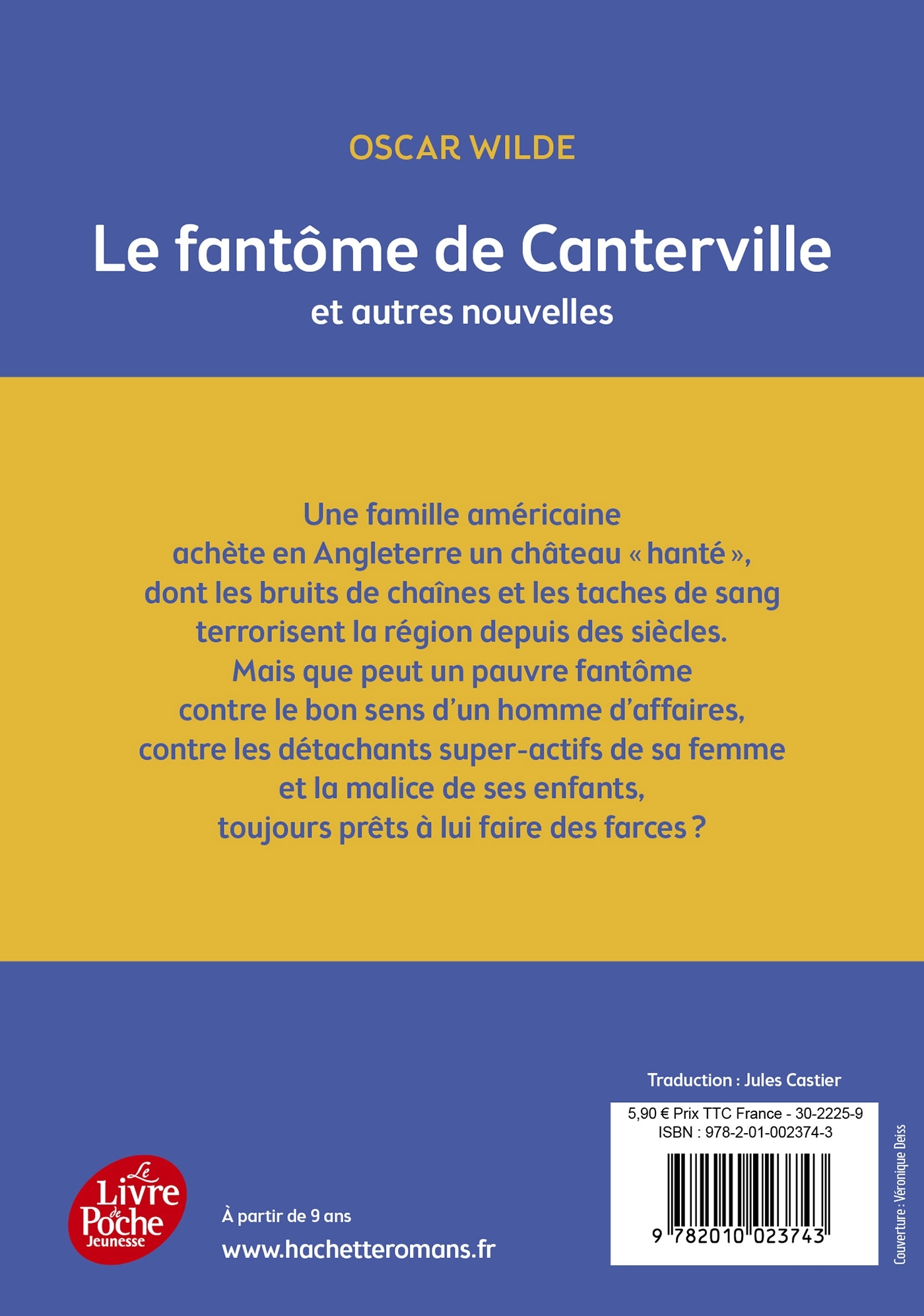 LE FANTOME DE CANTERVILLE ET AUTRES CONTES - Oscar WILDE - POCHE JEUNESSE