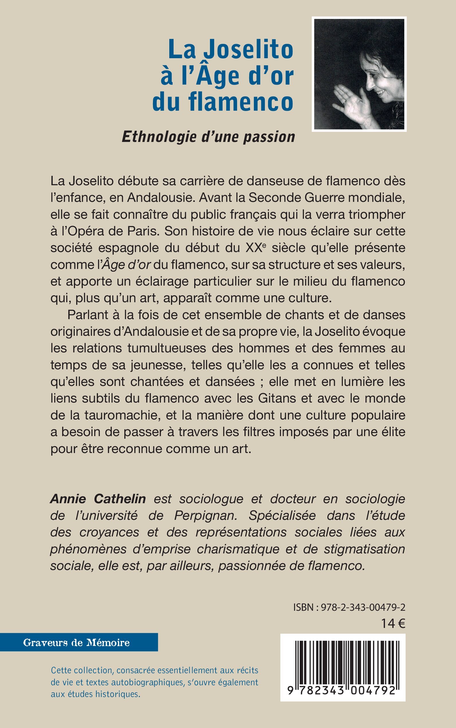 Joselito à l'Âge d'or du flamenco - Annie Cathelin - L'HARMATTAN