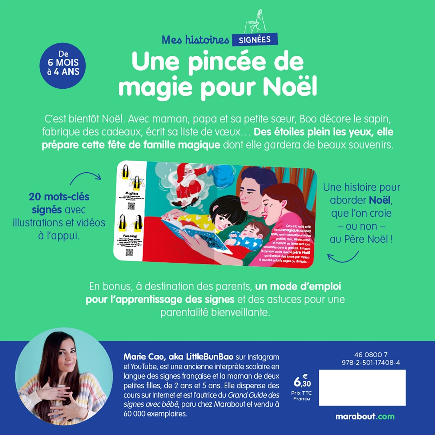 MES HISTOIRES SIGNEES - UNE PINCEE DE MAGIE POUR NOEL - Marie Cao - MARABOUT