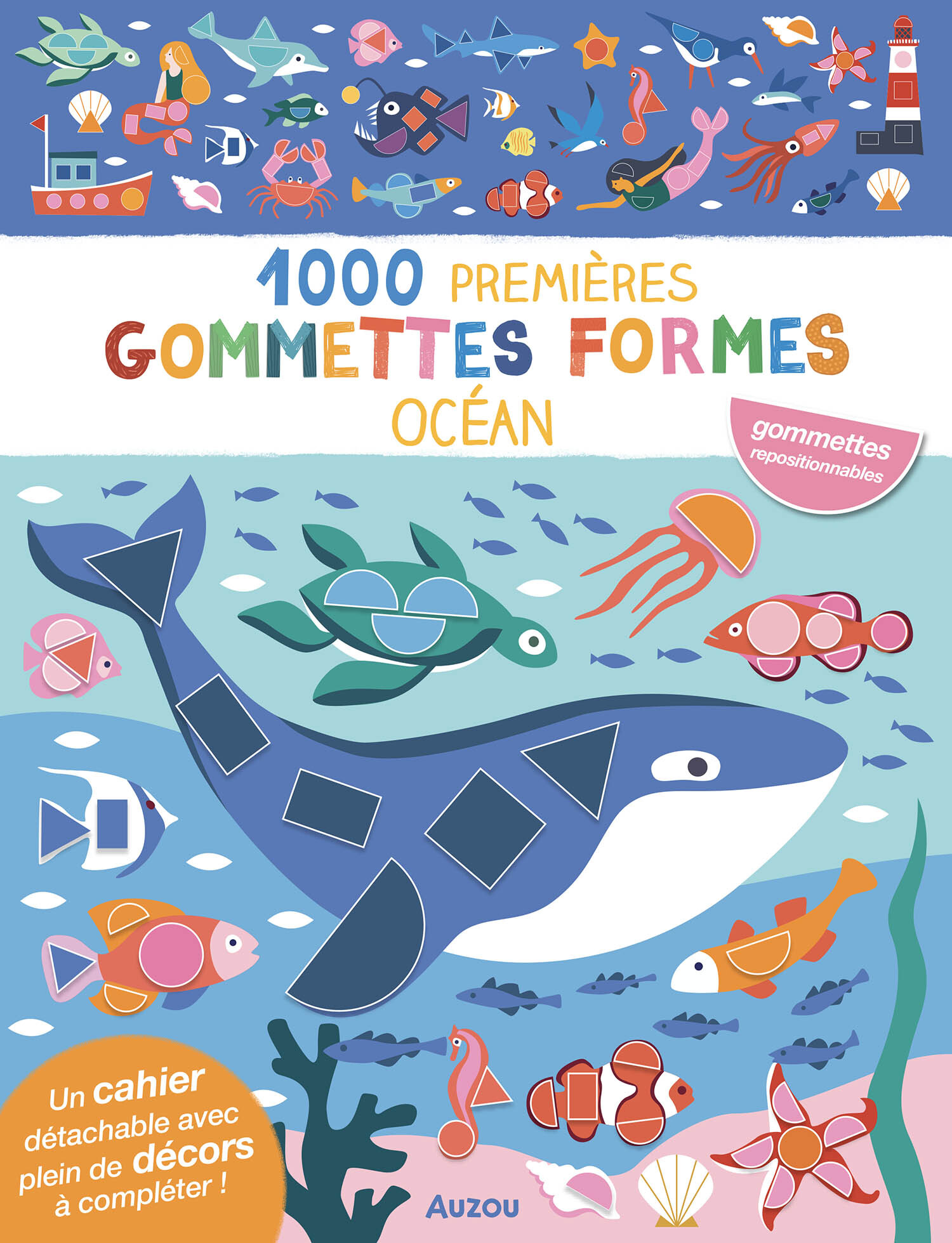 1000 GOMMETTES FORMES - OCEAN - Nadia TAYLOR - AUZOU