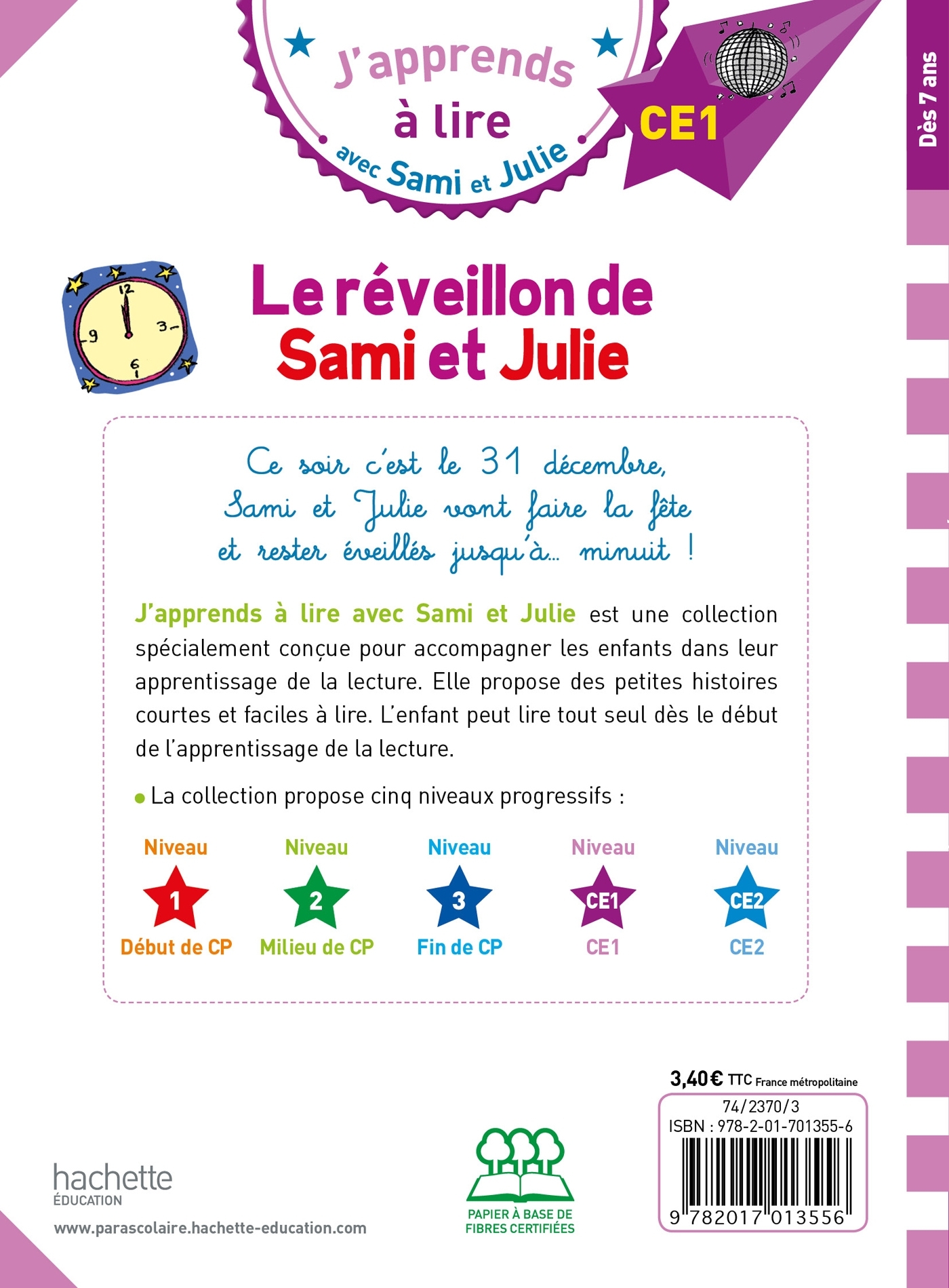 Sami et Julie CE1 Le réveillon de Sami et Julie - Thérèse Bonté - HACHETTE EDUC