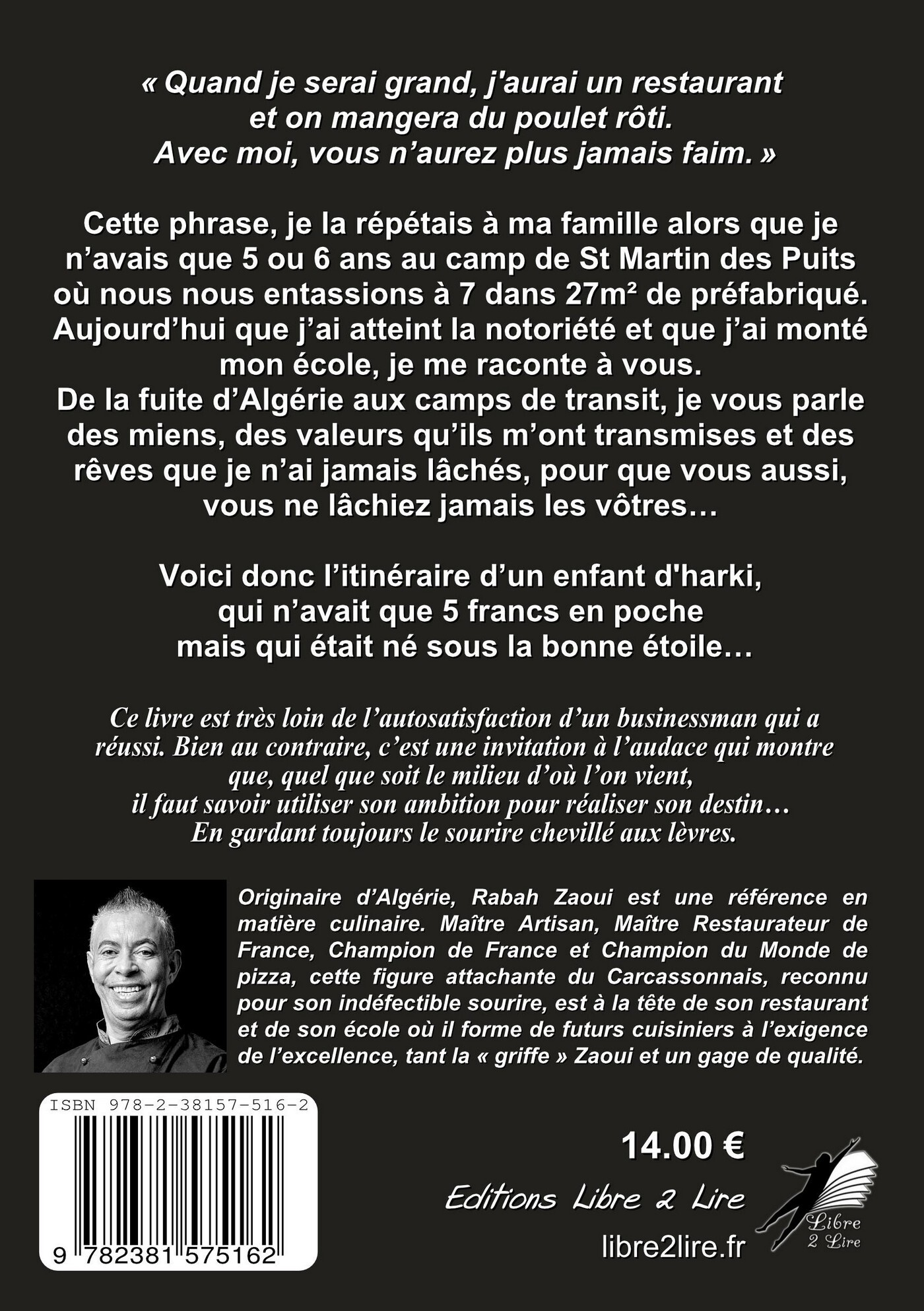 itinéraire d'un enfant de Harki - Rabah Zaoui - LIBRE 2 LIRE