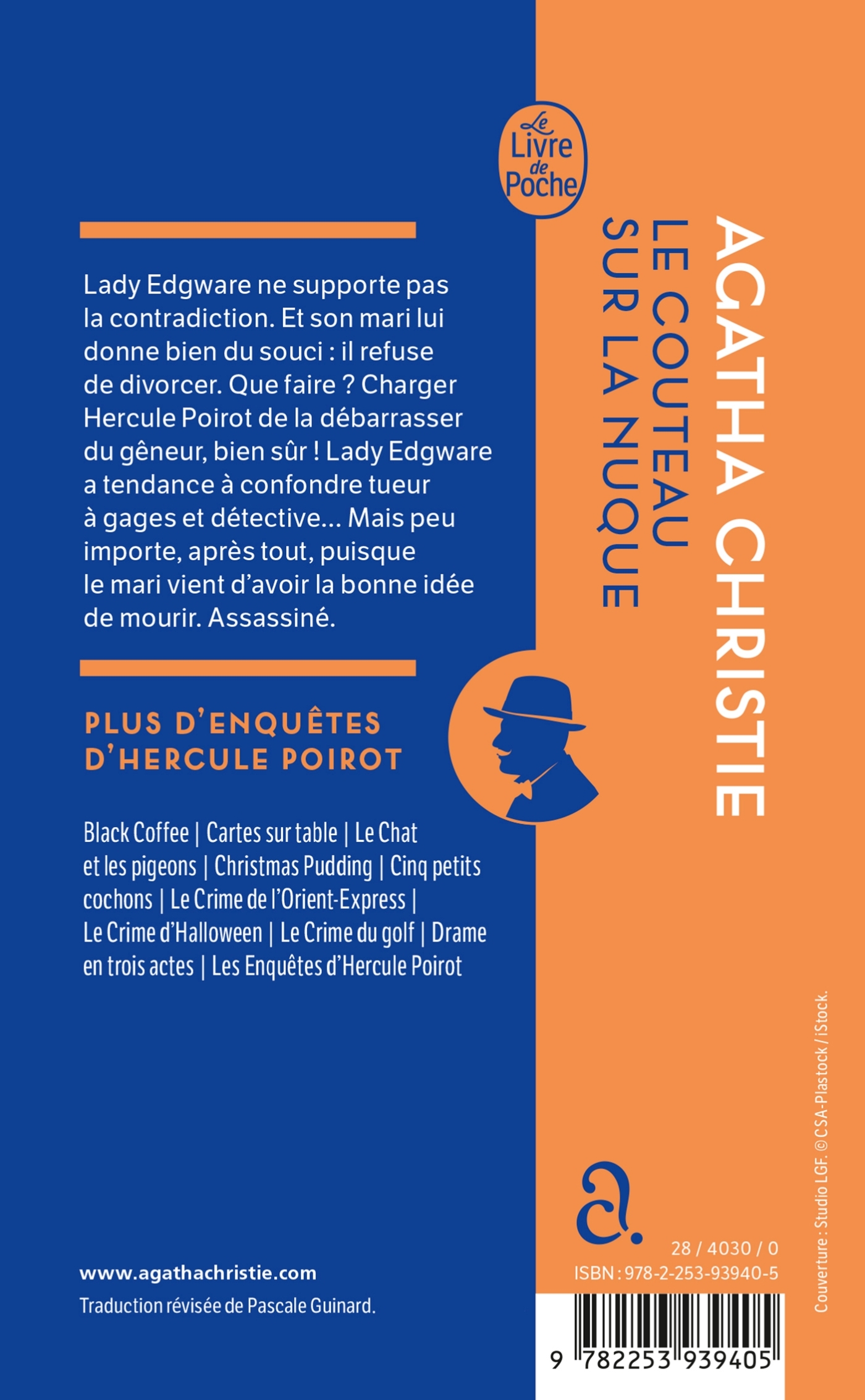 LE COUTEAU SUR LA NUQUE (NOUVELLE TRADUCTION REVISEE) - Agatha Christie - LGF