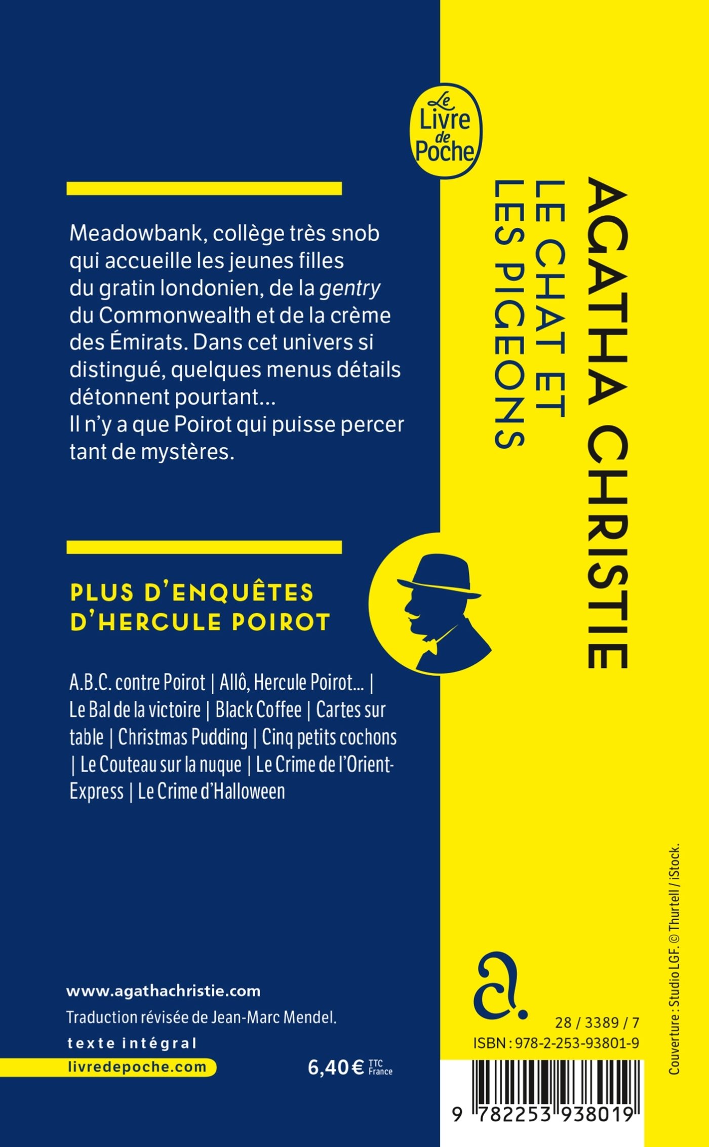 LE CHAT ET LES PIGEONS (NOUVELLE TRADUCTION REVISEE) - Agatha Christie - LGF