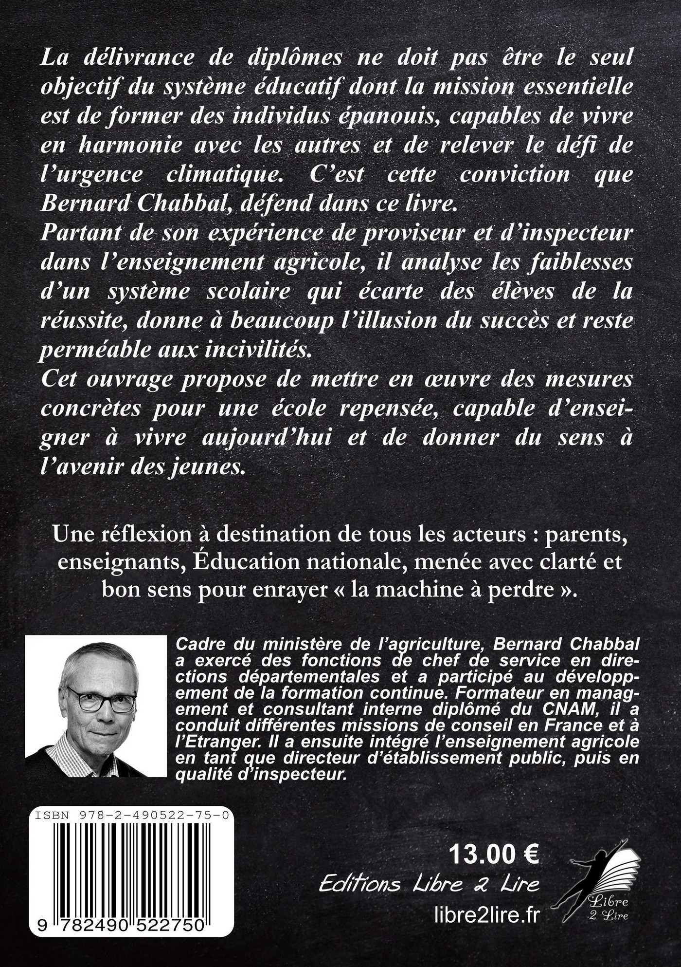 REPENSER L-ECOLE - Bernard Chabbal - LIBRE 2 LIRE