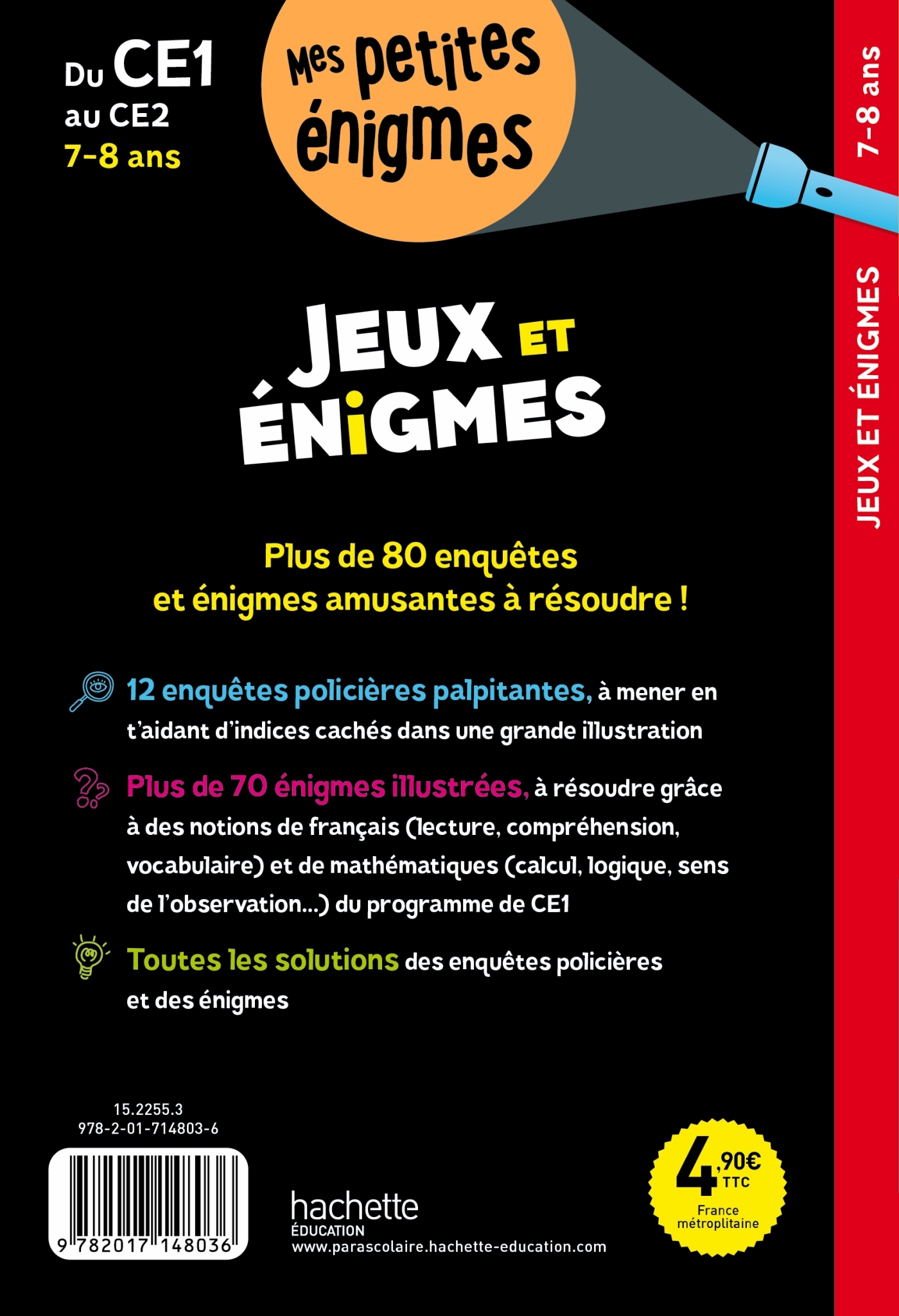 Jeux et énigmes - Du CE1 au CE2 - Cahier de vacances 2024 - Eric Berger - HACHETTE EDUC