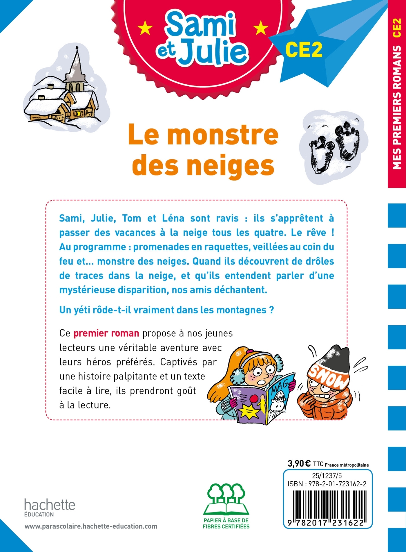 SAMI ET JULIE ROMAN CE2 - LE MONSTRE DES NEIGES - Thérèse Bonté - HACHETTE EDUC