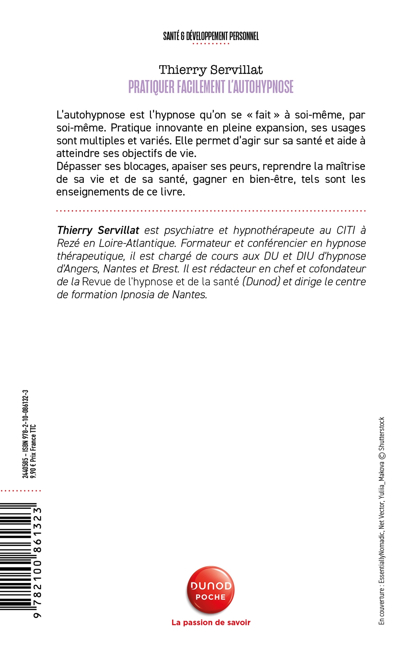 PRATIQUER FACILEMENT L-AUTOHYPNOSE - POUR UN QUOTIDIEN APAISE ET SANS STRESS - Thierry Servillat - DUNOD