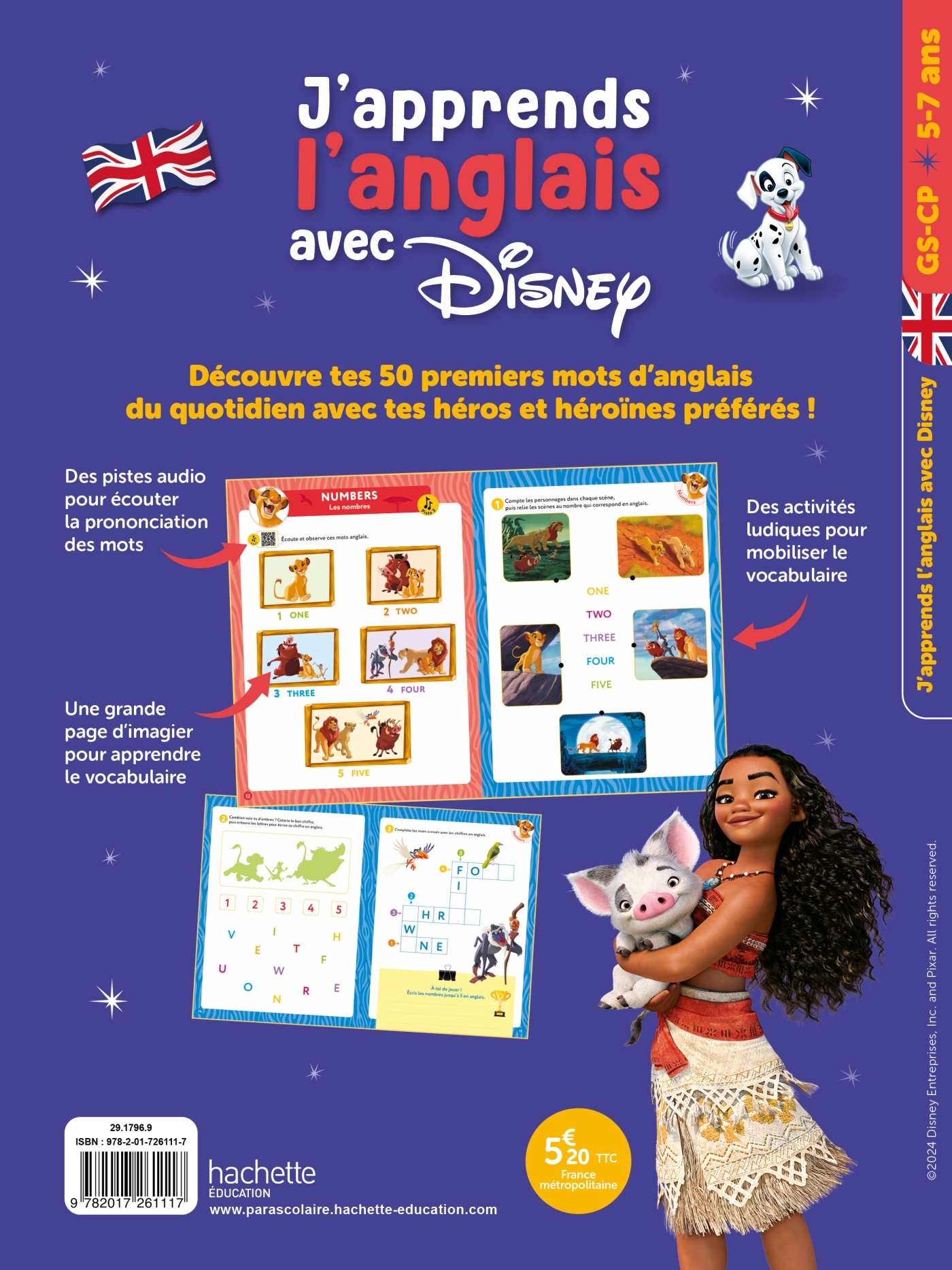 J'apprends l'anglais avec Disney GS / CP - Joanna Le May - HACHETTE EDUC