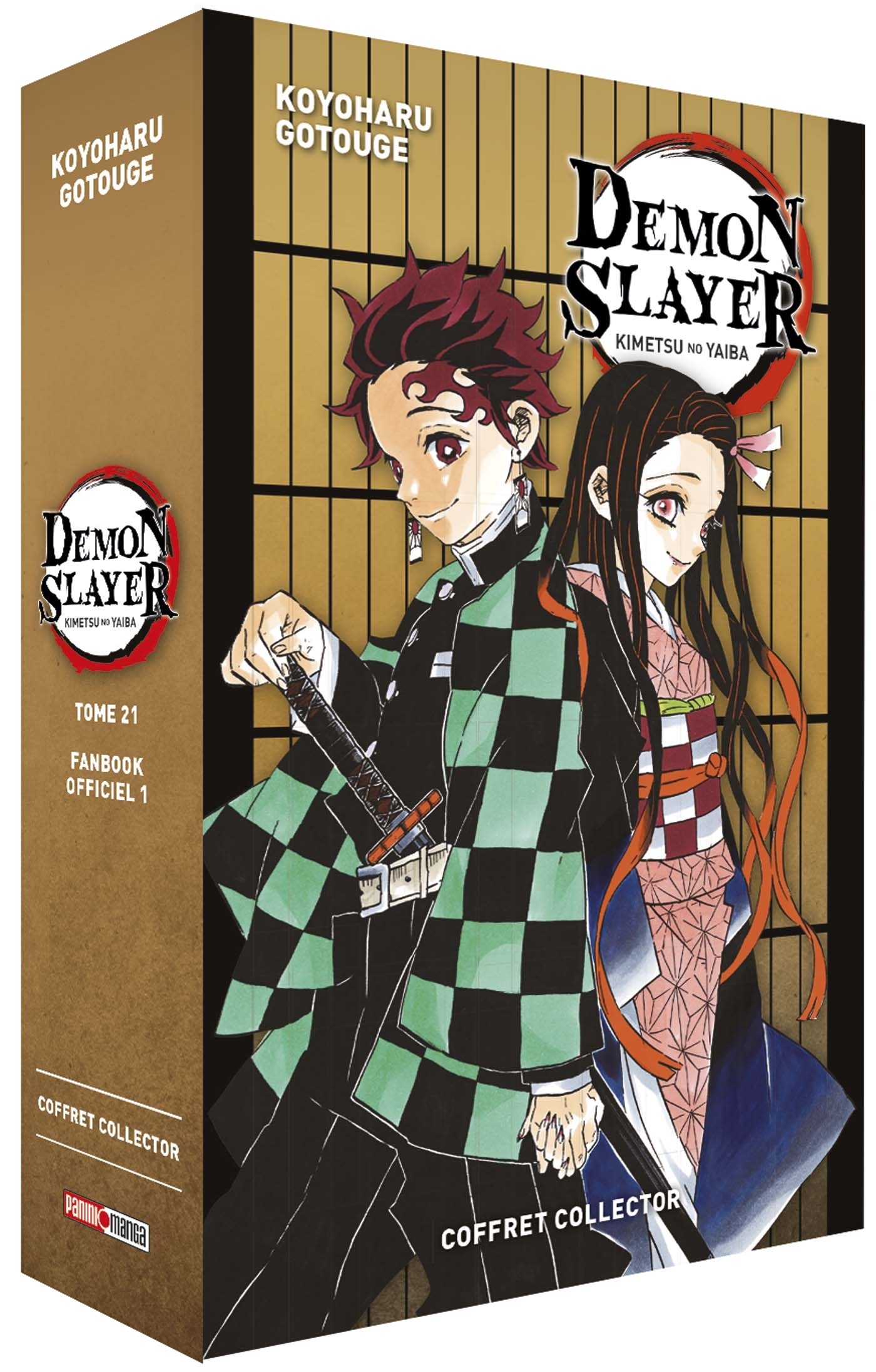 COFFRET DEMON SLAYER T21 + FANBOOK N 01 - Koyoharu Gotouge - PANINI