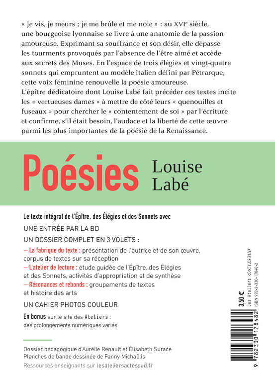 Poésies - Louise Labé - ACTES SUD