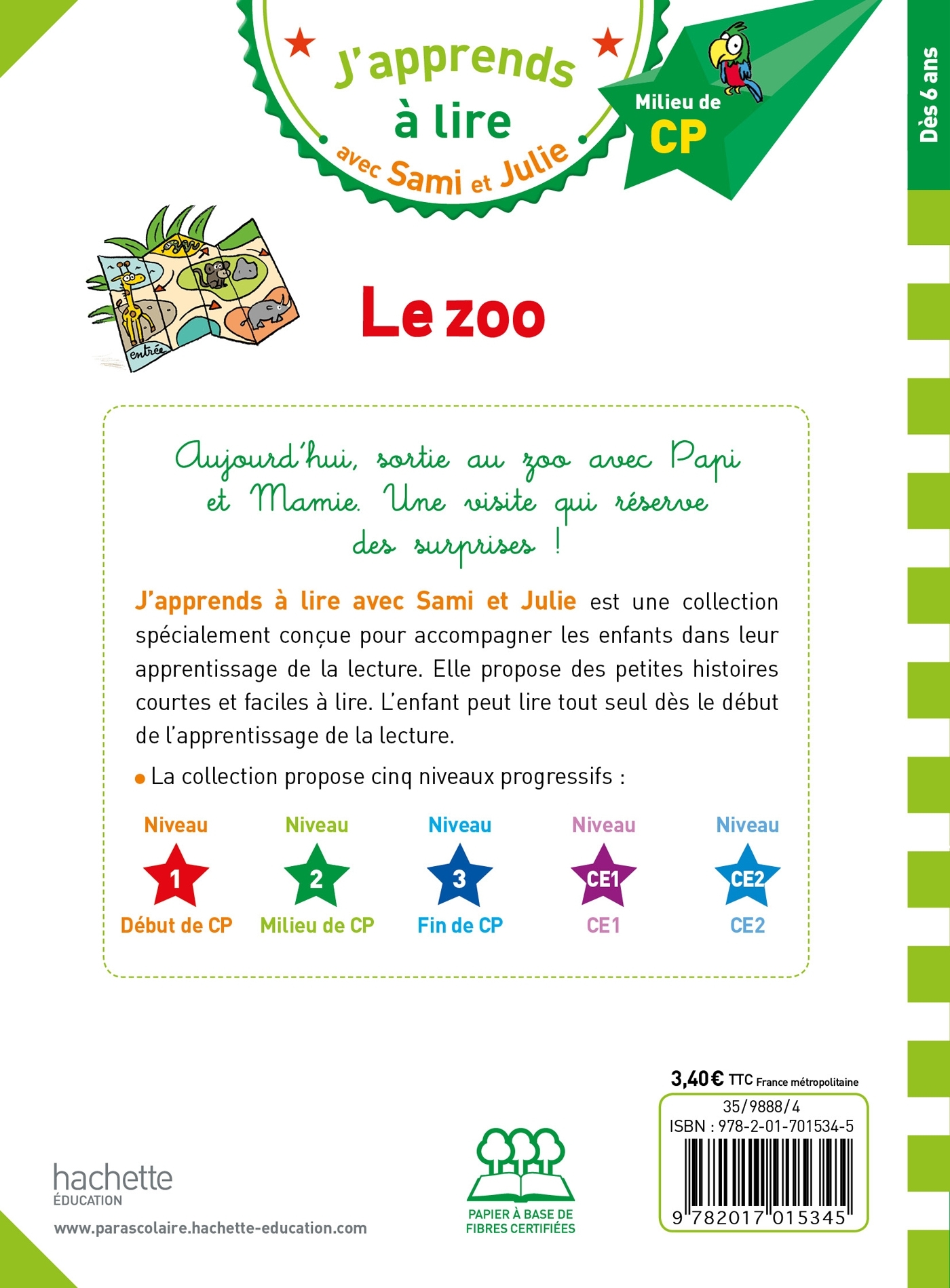 Sami et Julie CP Niveau 2 Le zoo - Thérèse Bonté - HACHETTE EDUC