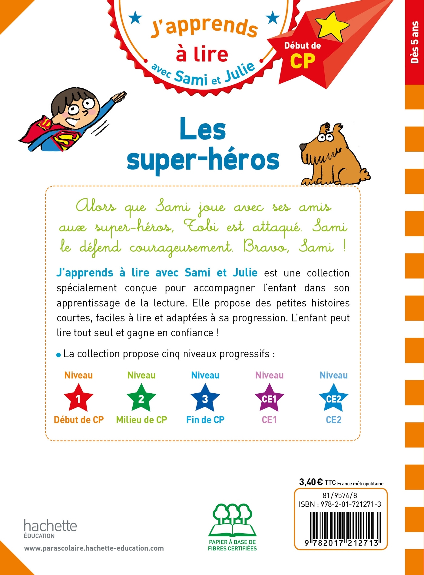 SAMI ET JULIE CP NIVEAU 1  - LES SUPER-HEROS - Thérèse Bonté - HACHETTE EDUC