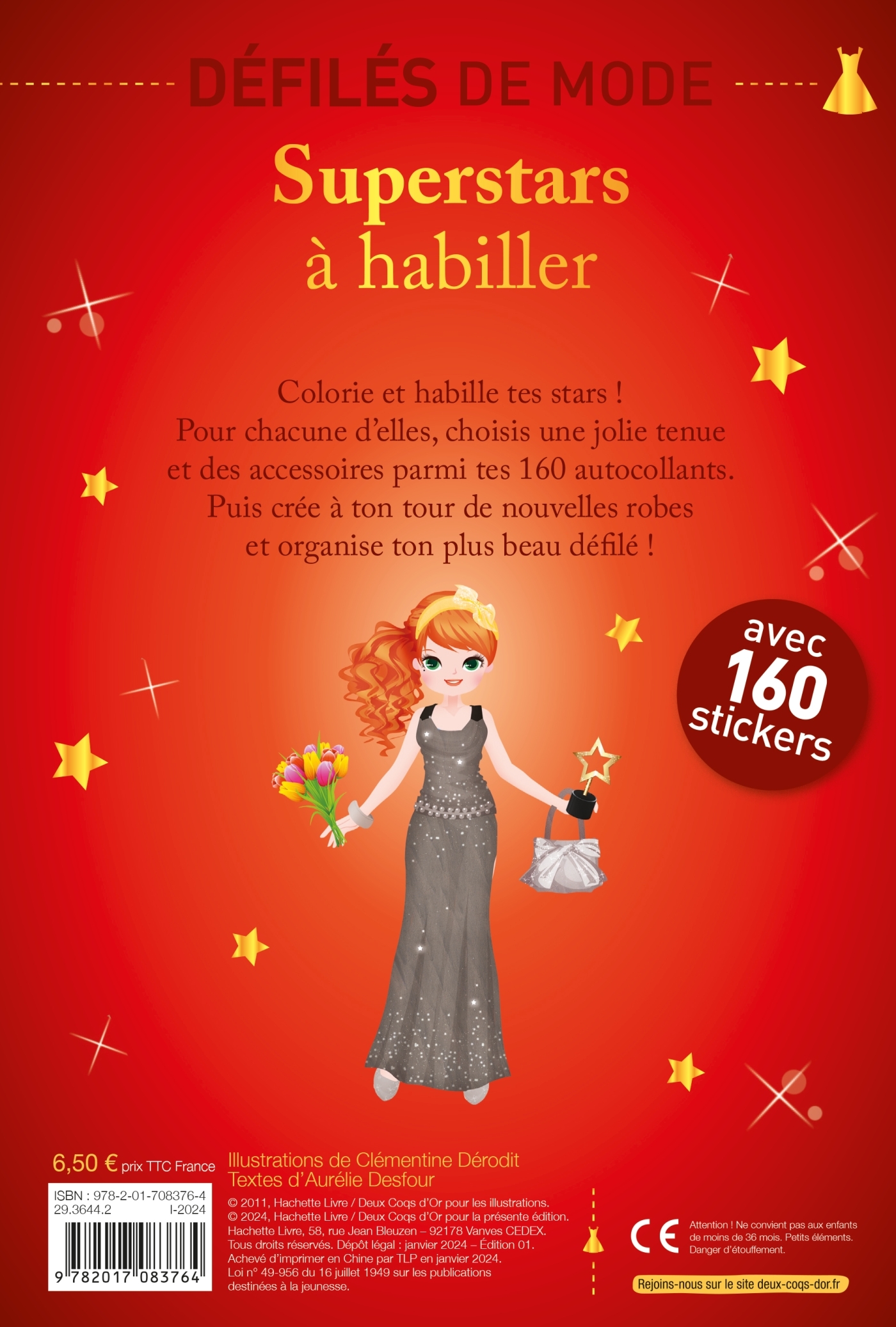 Superstars à habiller - Clémentine Dérodit - DEUX COQS D OR