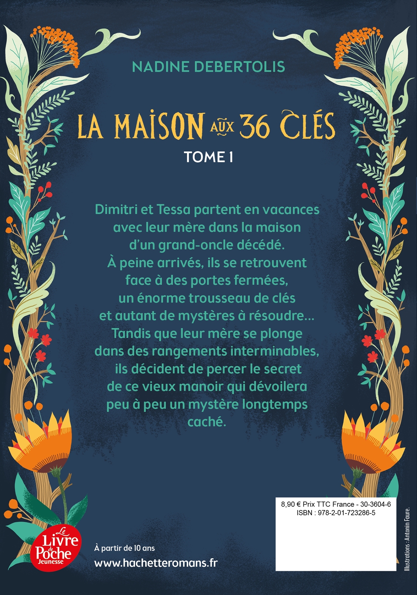 LA MAISON AUX 36 CLES - Nadine Debertolis - POCHE JEUNESSE