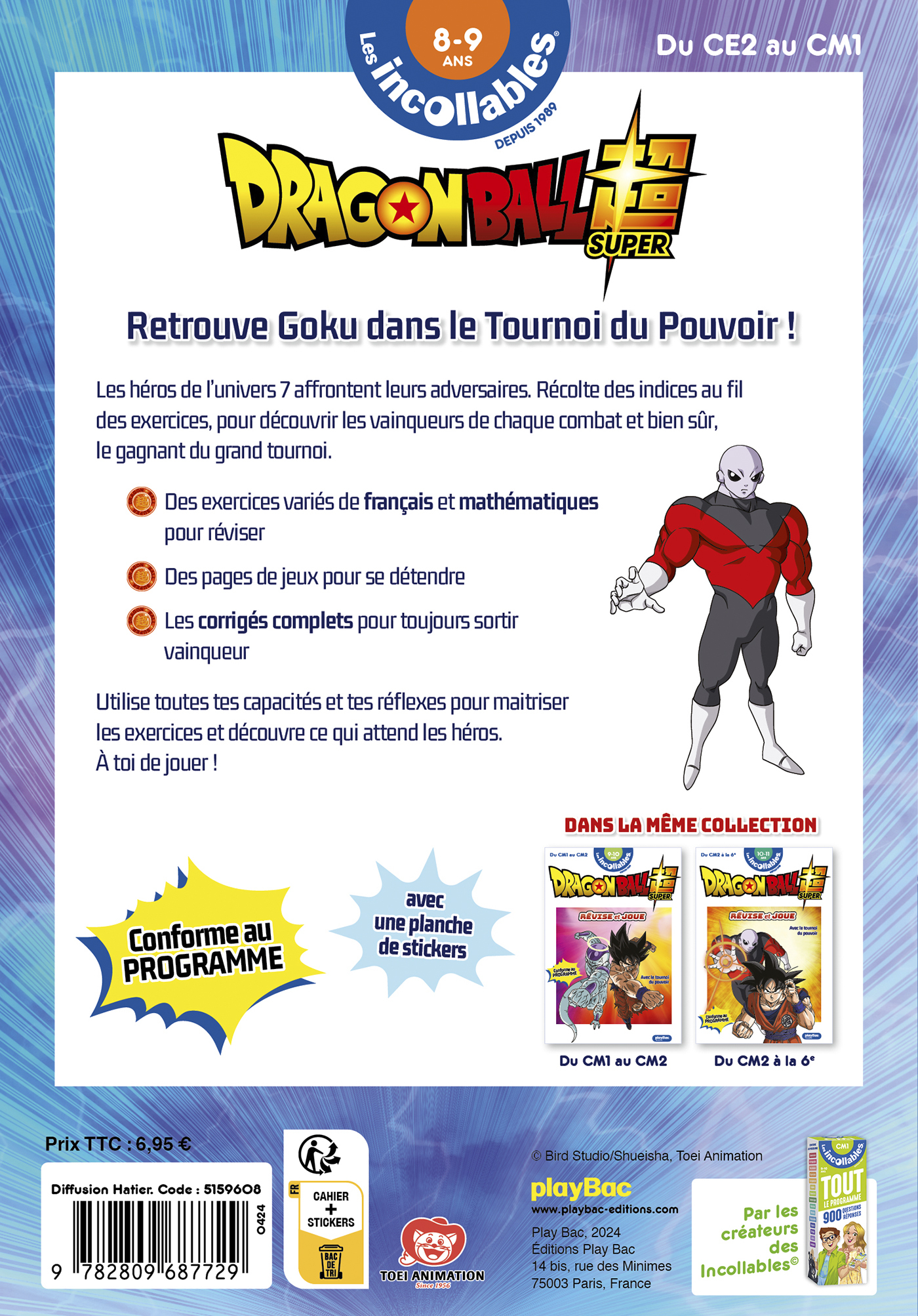 Cahier de vacances Dragon Ball Super - Révise et joue - Du CE2 au CM1 - 8/9 ans -  Playbac Éditions - PLAY BAC