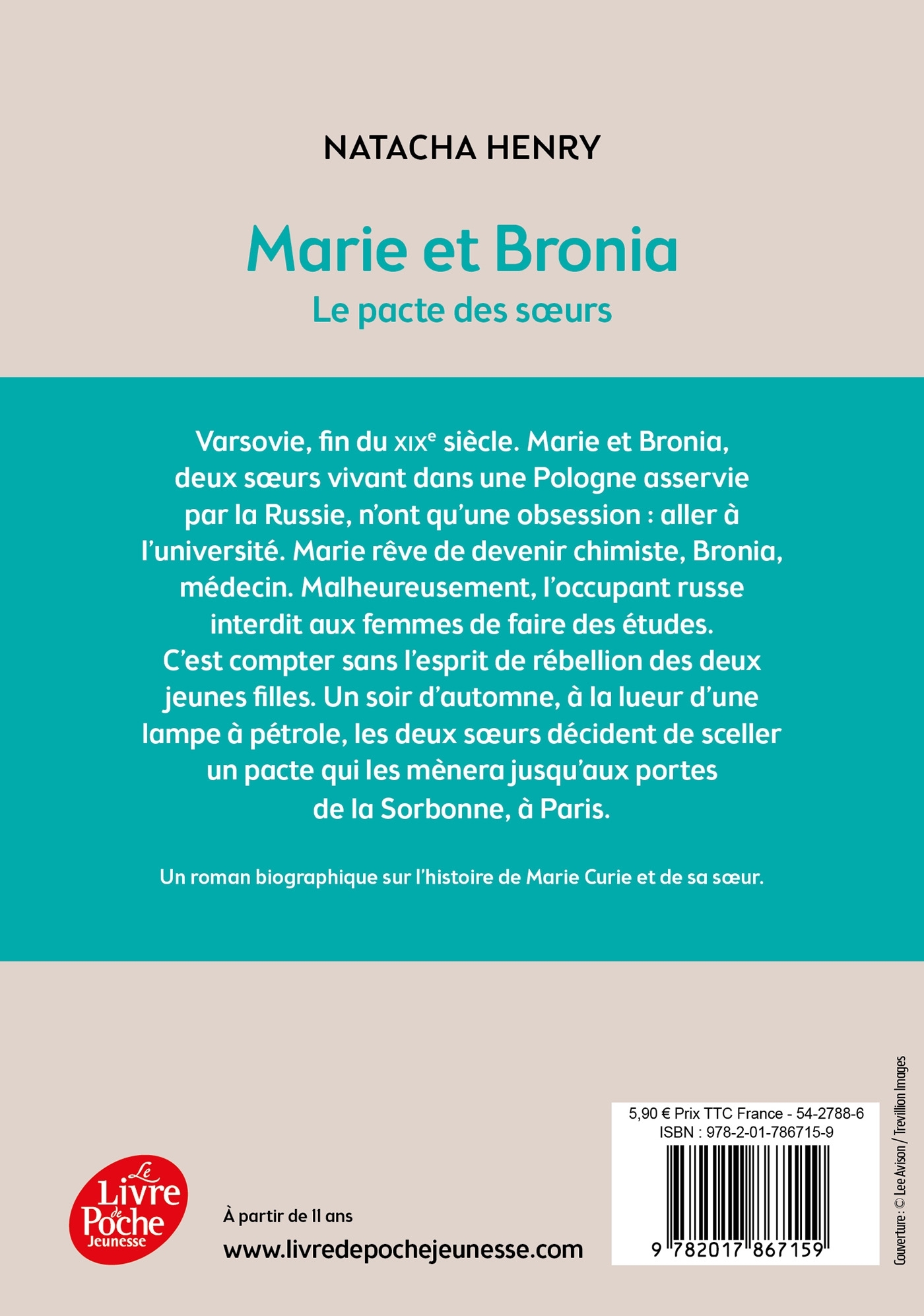 Marie et Bronia - Natacha Henry - POCHE JEUNESSE