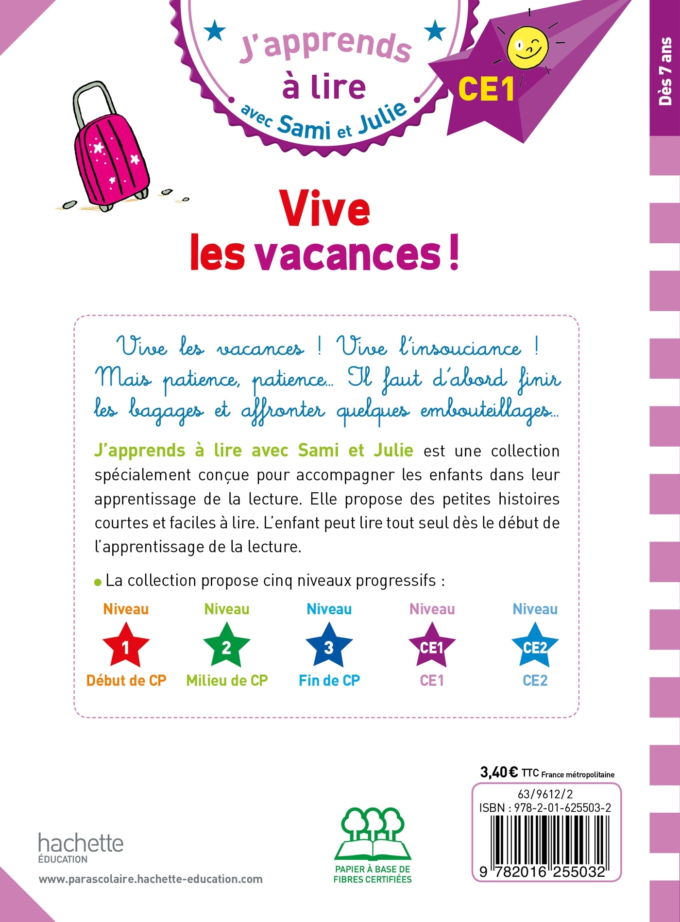 Sami et Julie CE1 Vive les vacances ! - Thérèse Bonté - HACHETTE EDUC