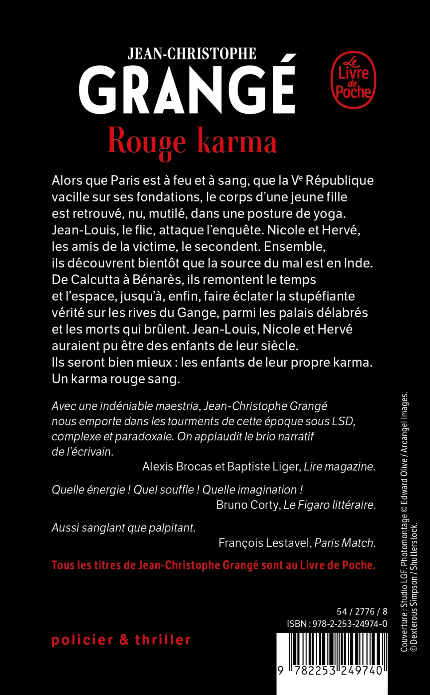 Rouge Karma - Jean-Christophe Grangé - LGF