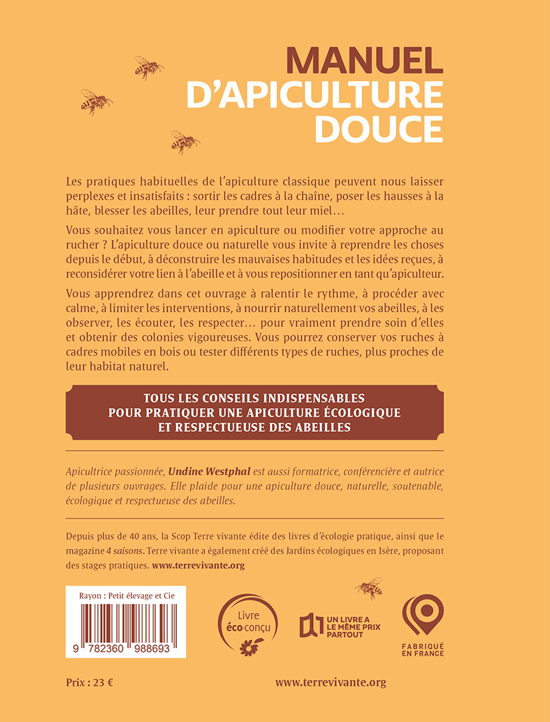 Manuel d’apiculture douce - Undine Whestphal - TERRE VIVANTE