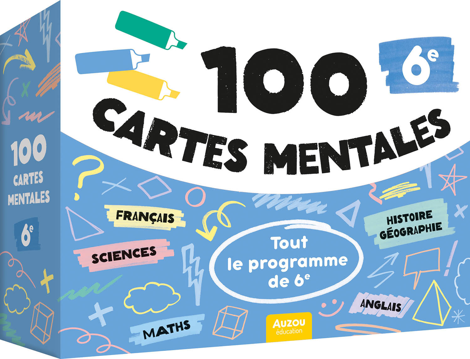 100 CARTES MENTALES - TOUT LE PROGRAMME DE 6E -  Au coeur de ma class - AUZOU