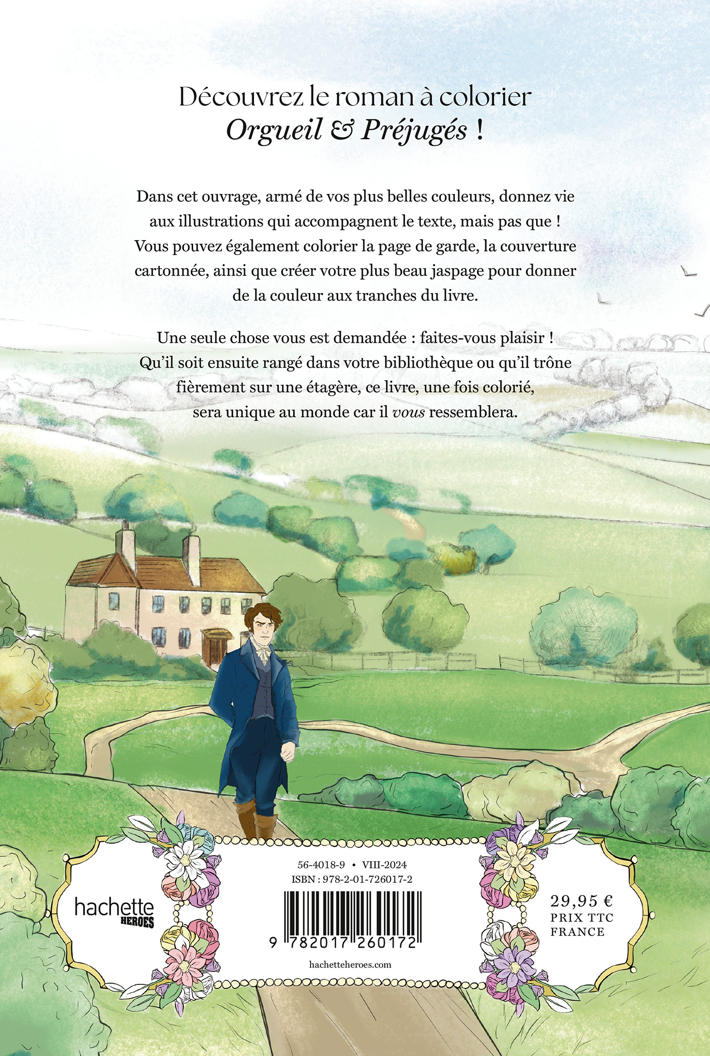 Orgueil & Préjugés - roman à colorier - Jane Austen - HACHETTE HEROES