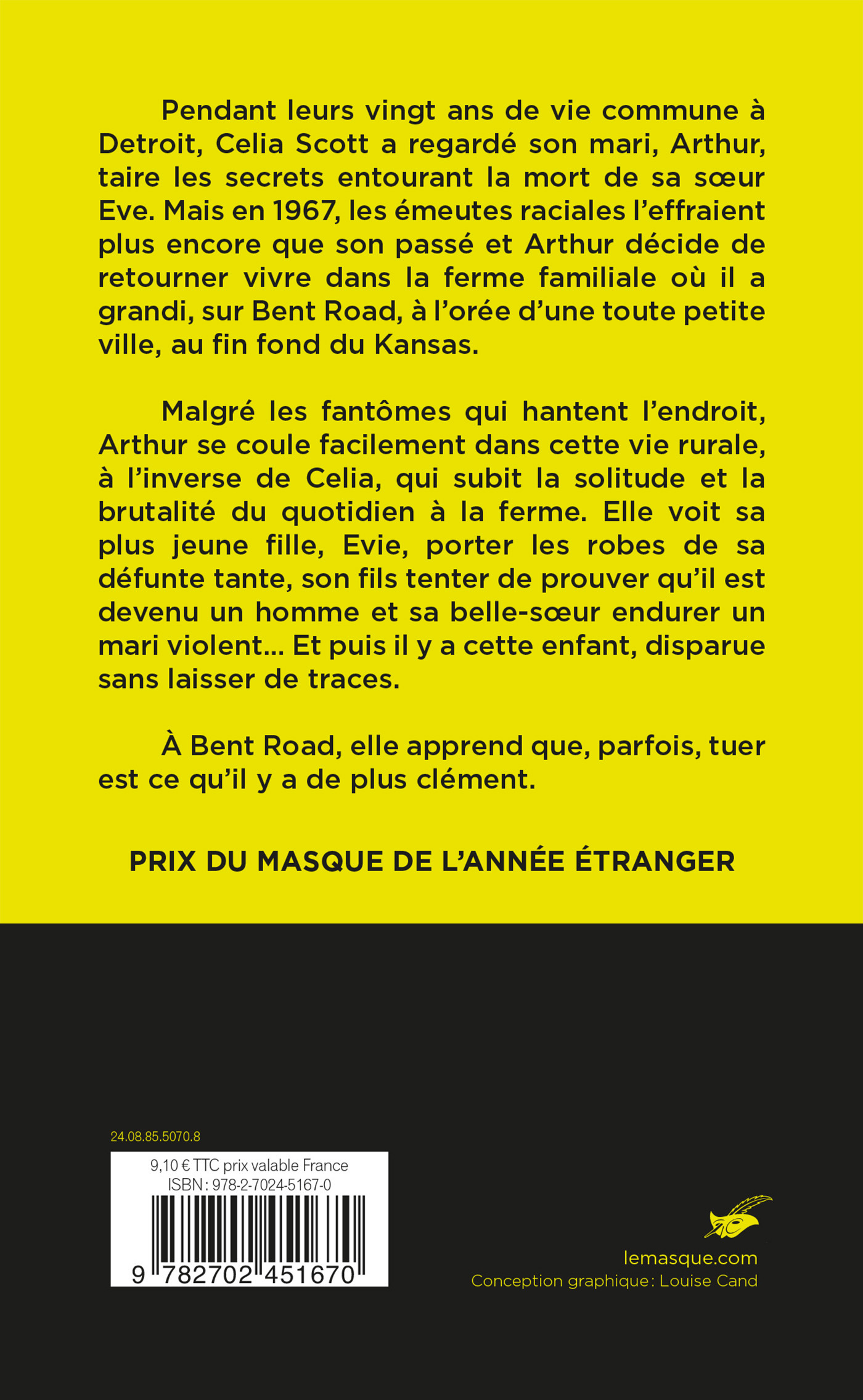 BENT ROAD - PRIX DU MASQUE ETRANGER - Lori Roy - ED DU MASQUE