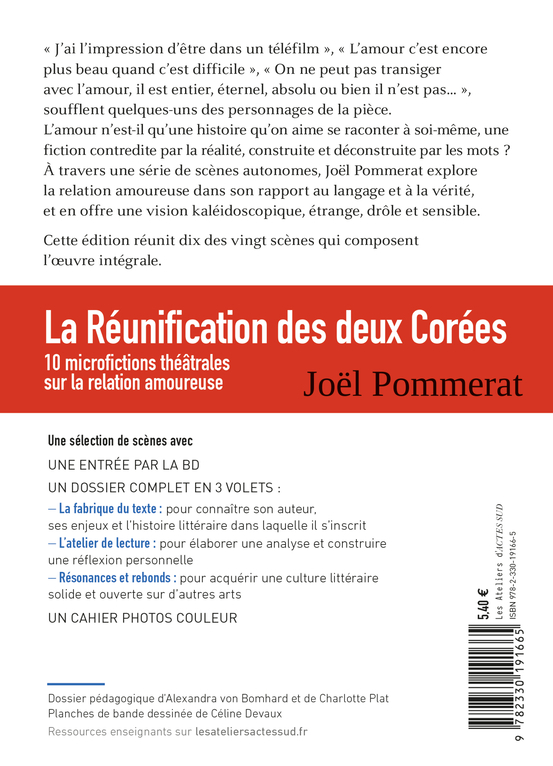 La Réunification des deux Corées - Joël Pommerat - ACTES SUD