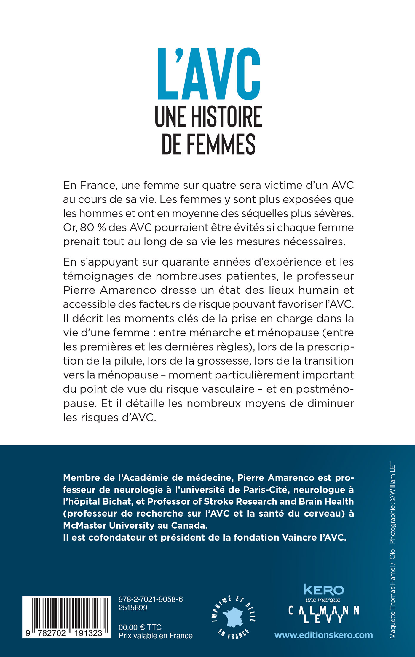 L'AVC une histoire de femmes - Pierre Amarenco - KERO