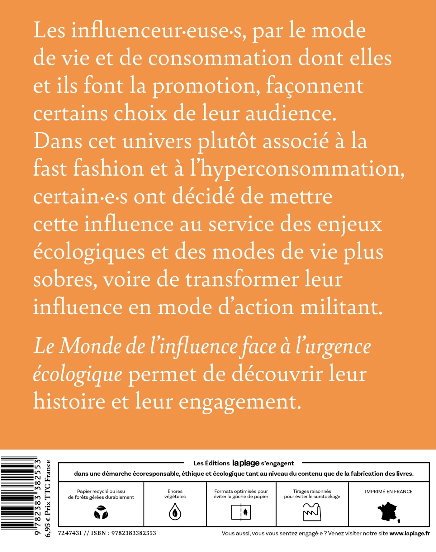 Le monde de l'influence face à l'urgence écologique - Collectif d'auteurs Collectif d'auteurs - LA PLAGE