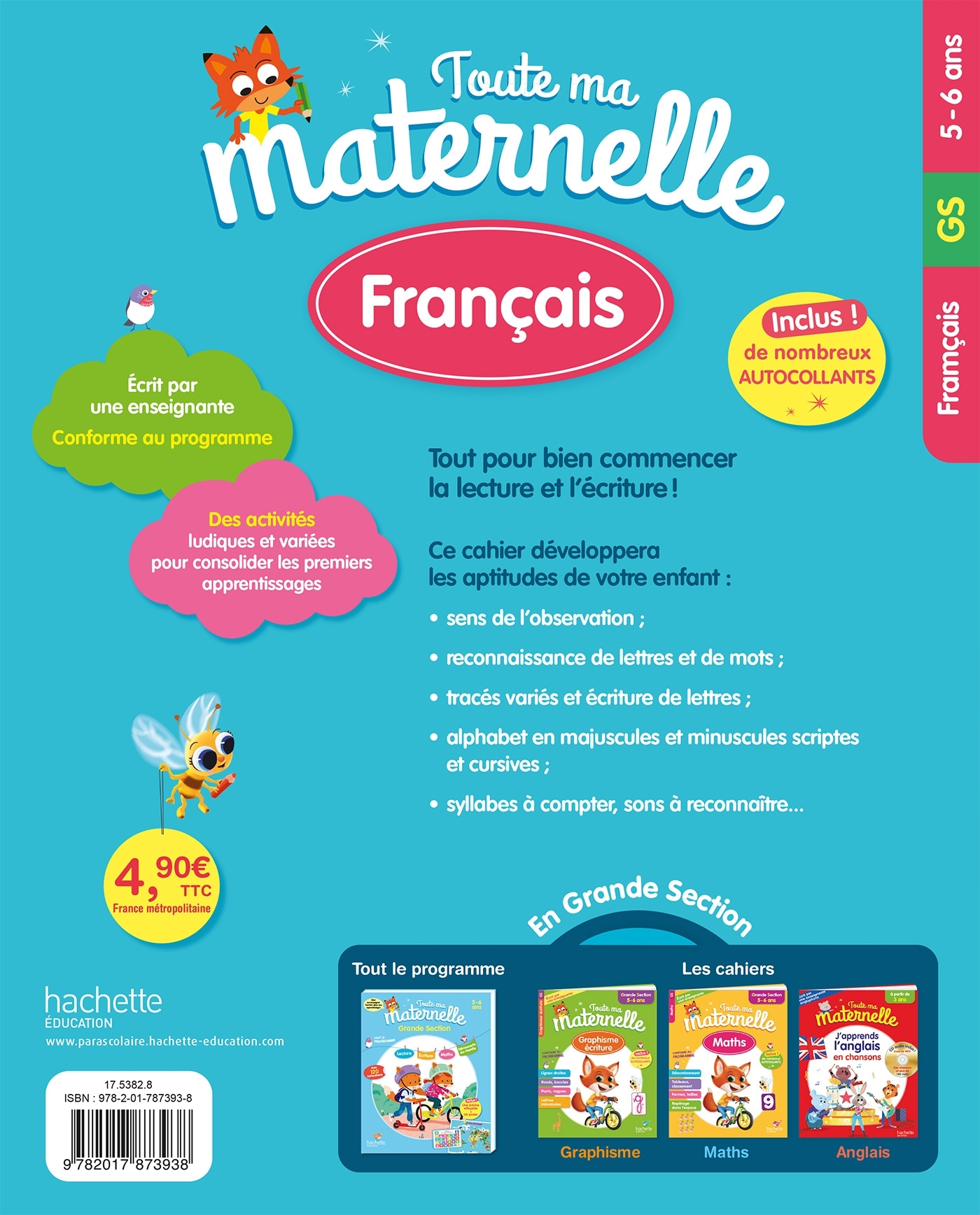 Toute Ma Maternelle - Français Grande Section (5-6 ans) - Caroline Marcel - HACHETTE EDUC